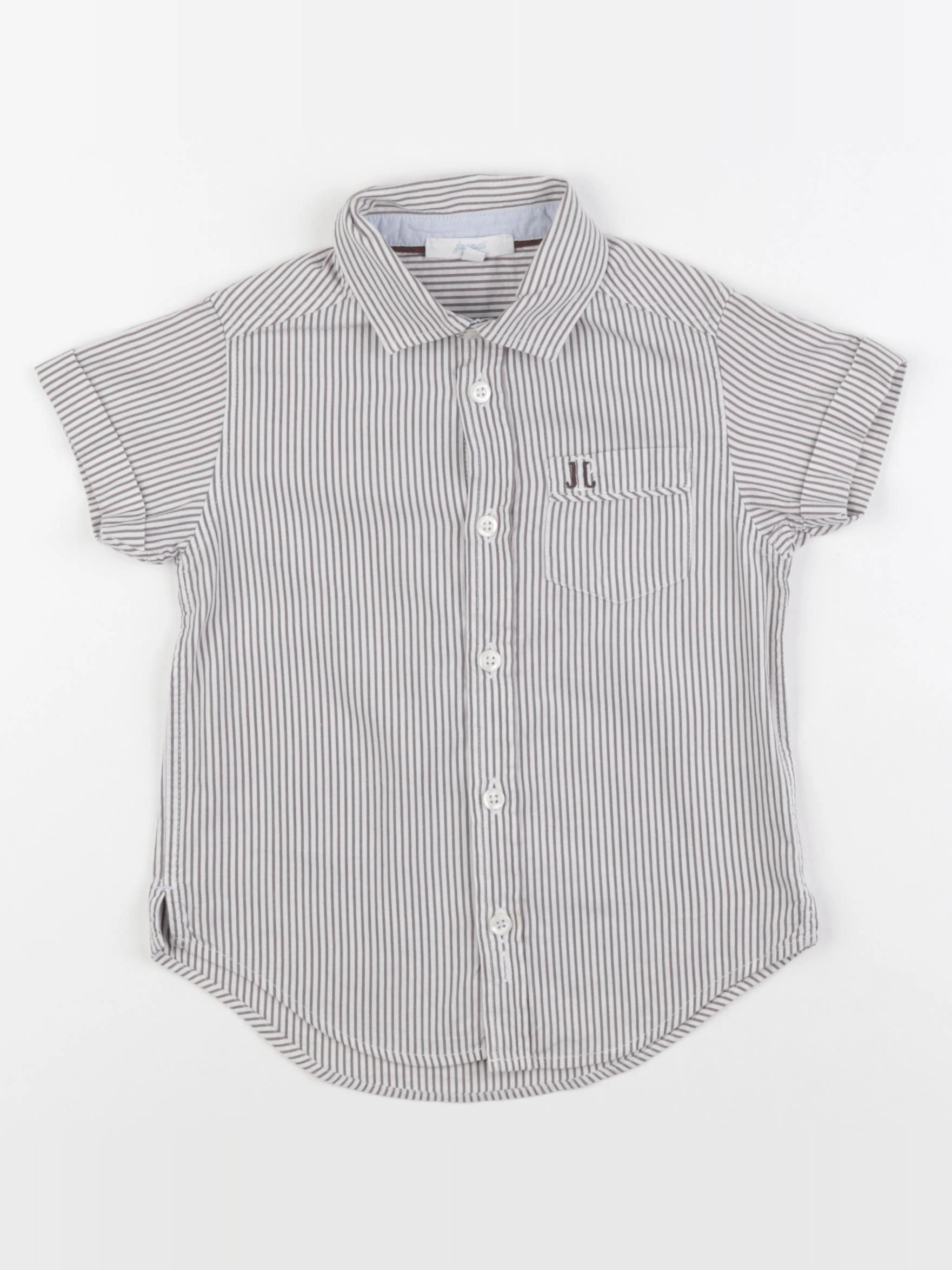 Jacadi - chemise marron, beige - 4 ans