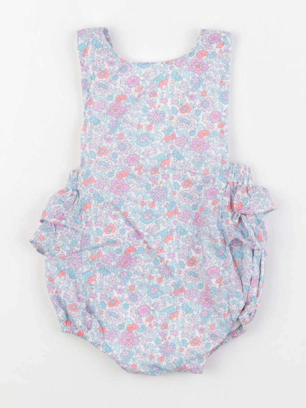 Jacadi - combinaison liberty bleu, rose - 3 mois