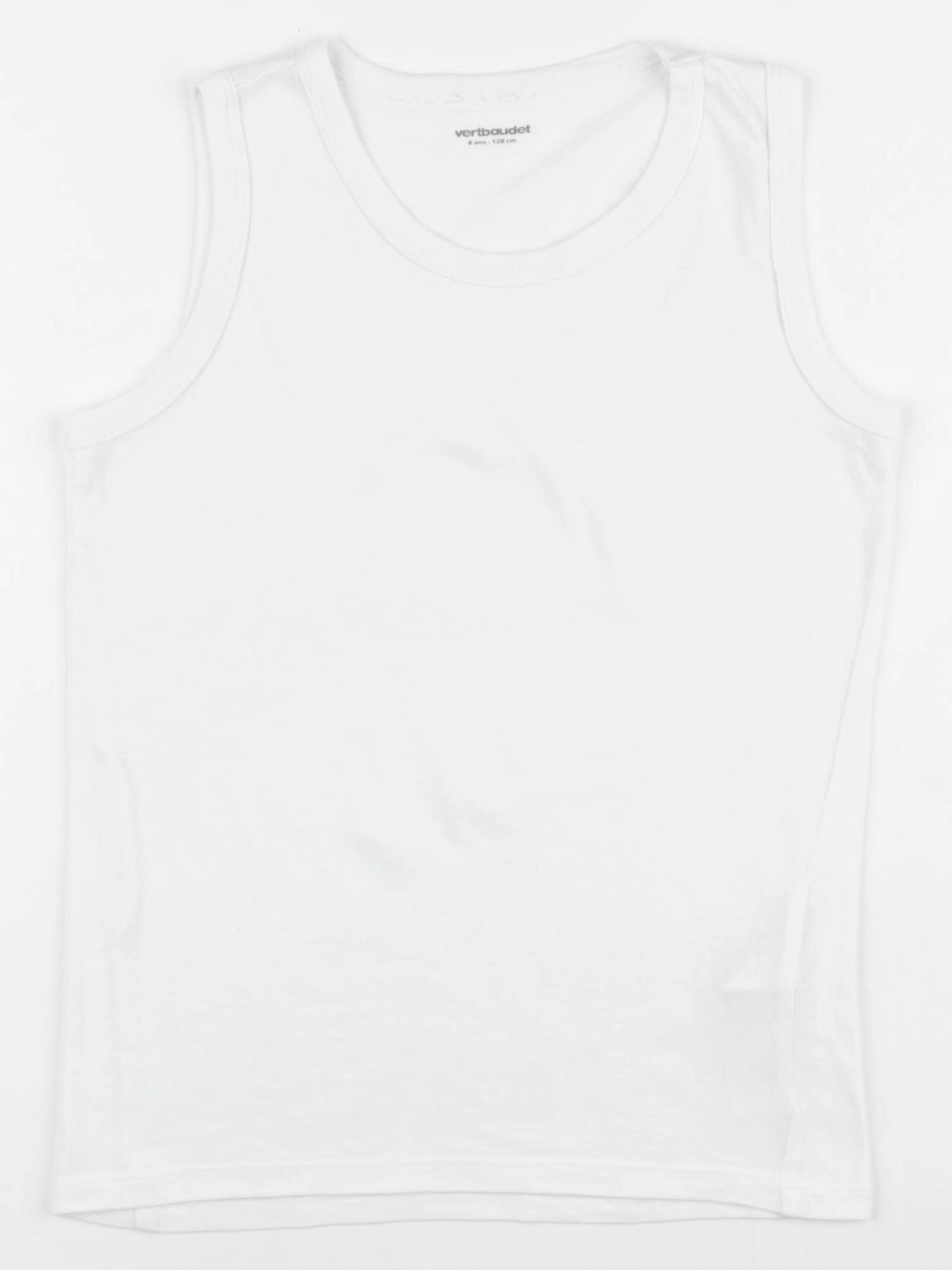 Vertbaudet - maillot de corps blanc - 8 ans