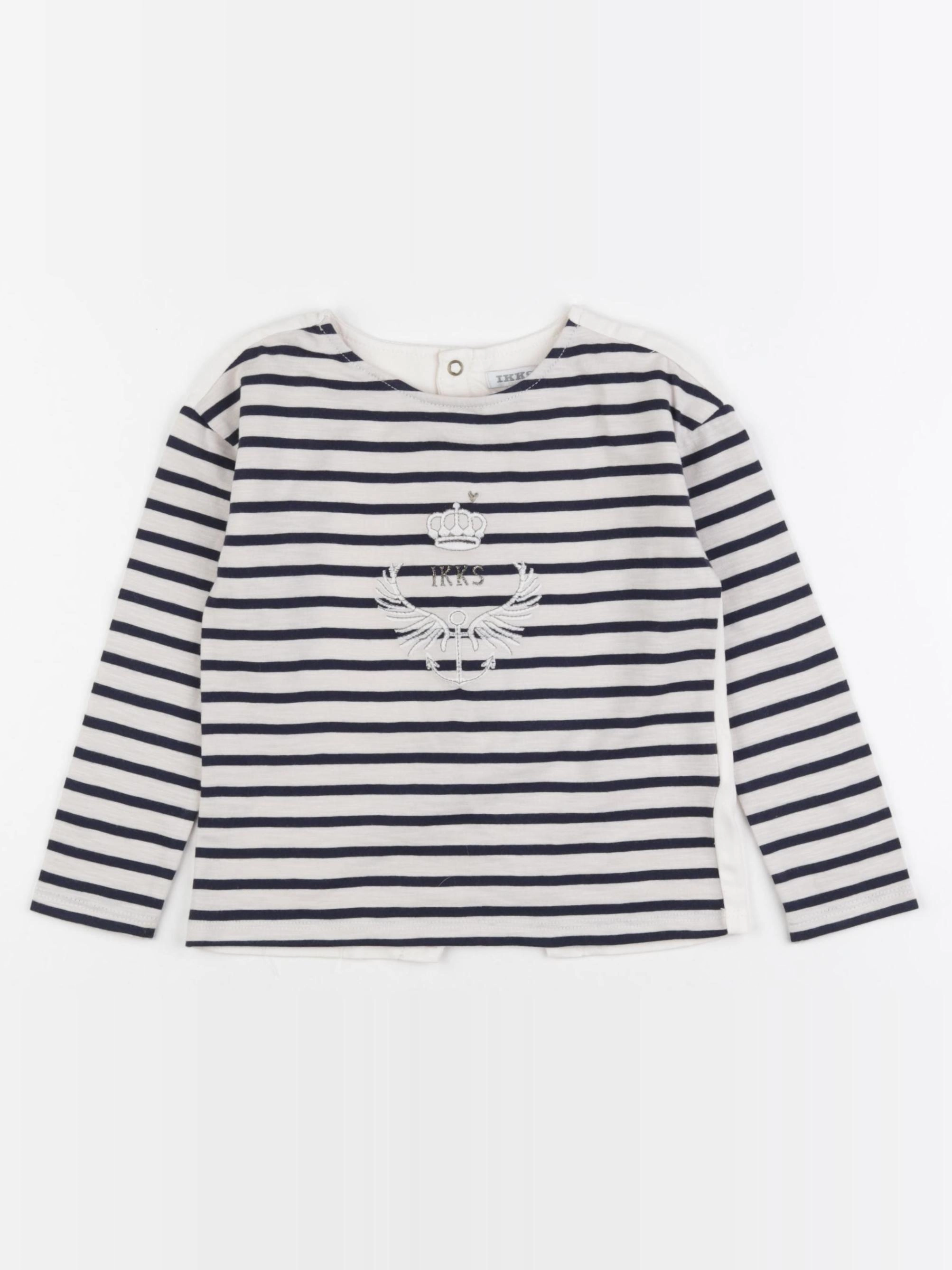 IKKS - tee-shirt beige, bleu - 3 ans