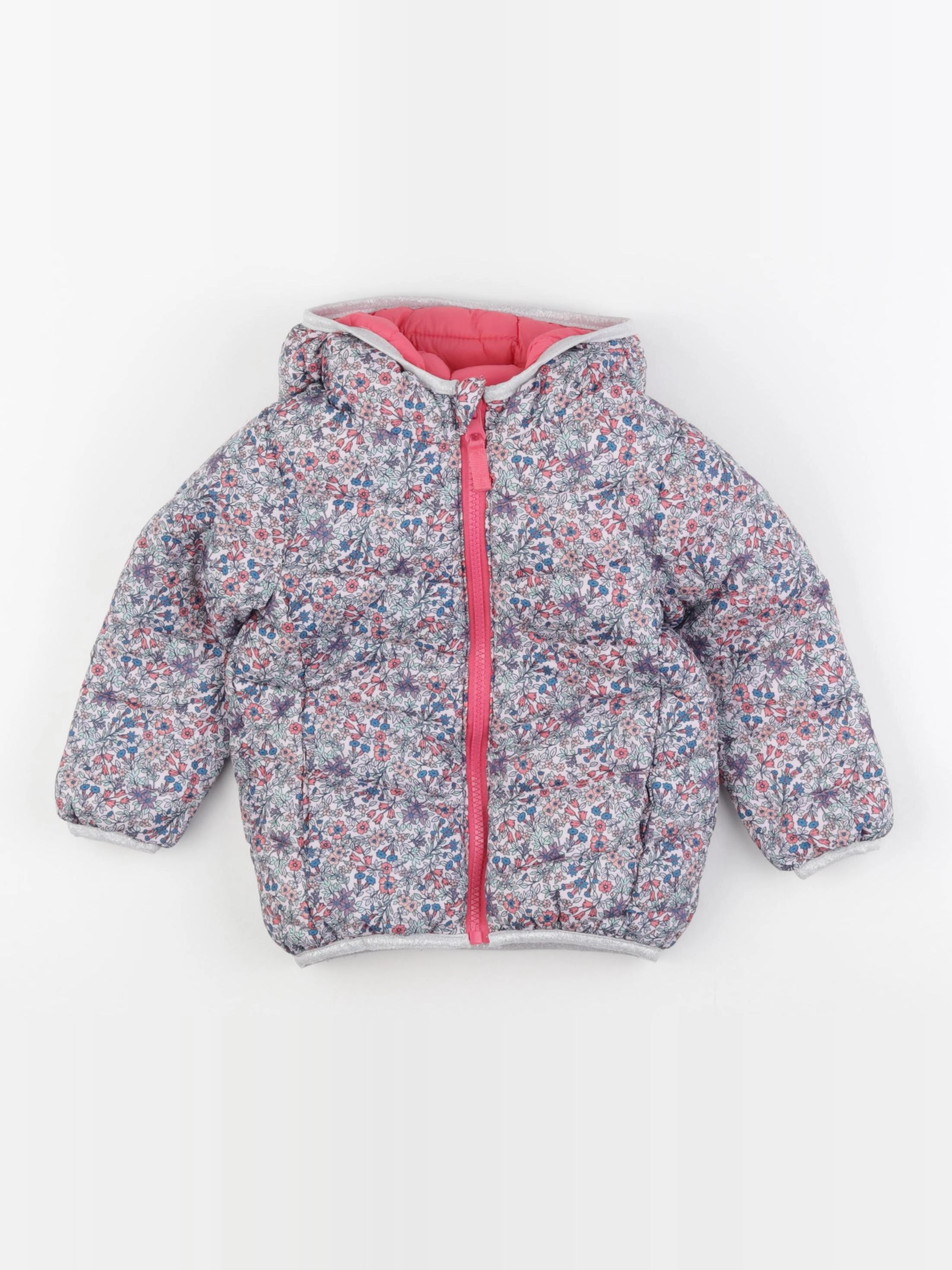 Vertbaudet - doudoune réversible multicolore - 3 ans