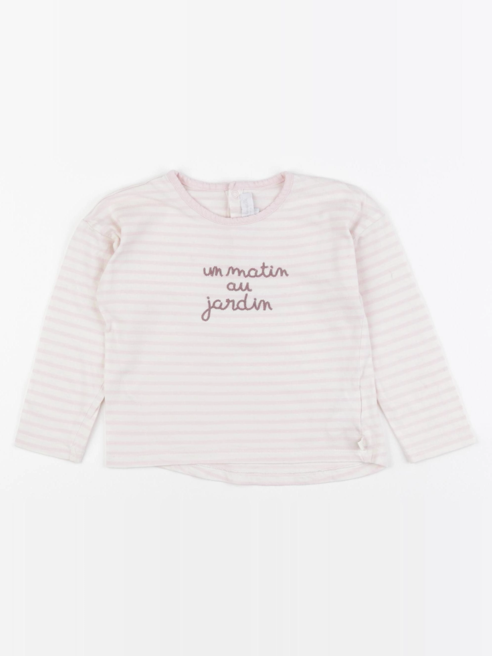 Cadet Rousselle - tee-shirt blanc, rose - 24 mois