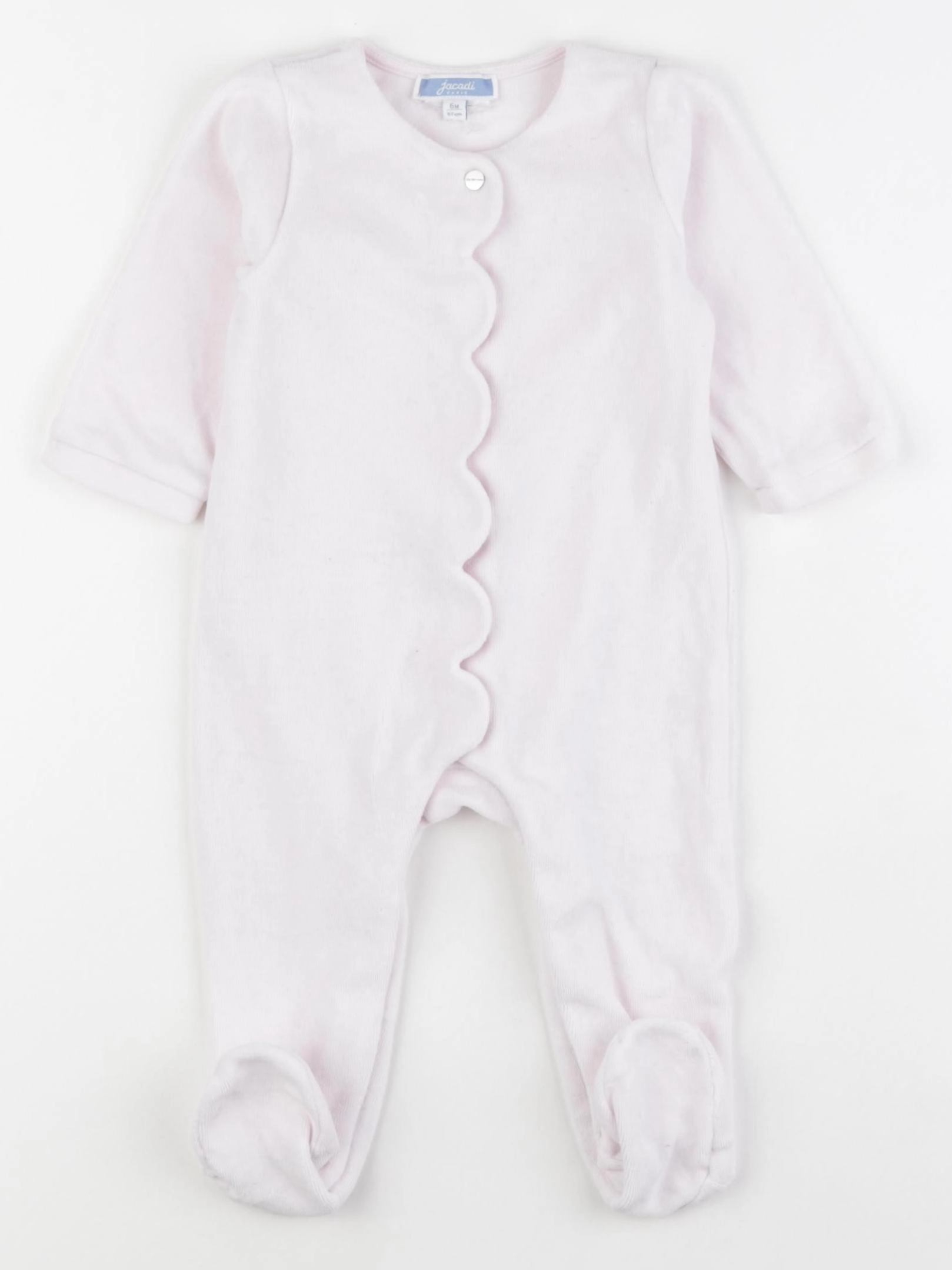 Jacadi - pyjama velours rose - 6 mois