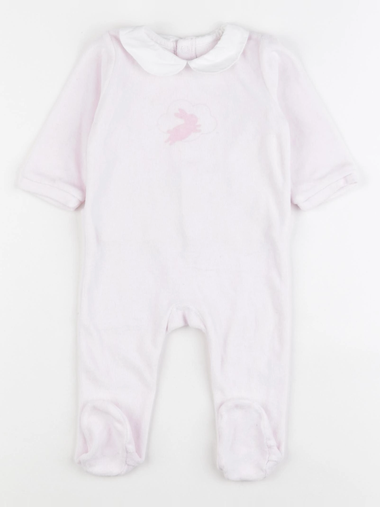 Jacadi - pyjama velours rose - 6 mois