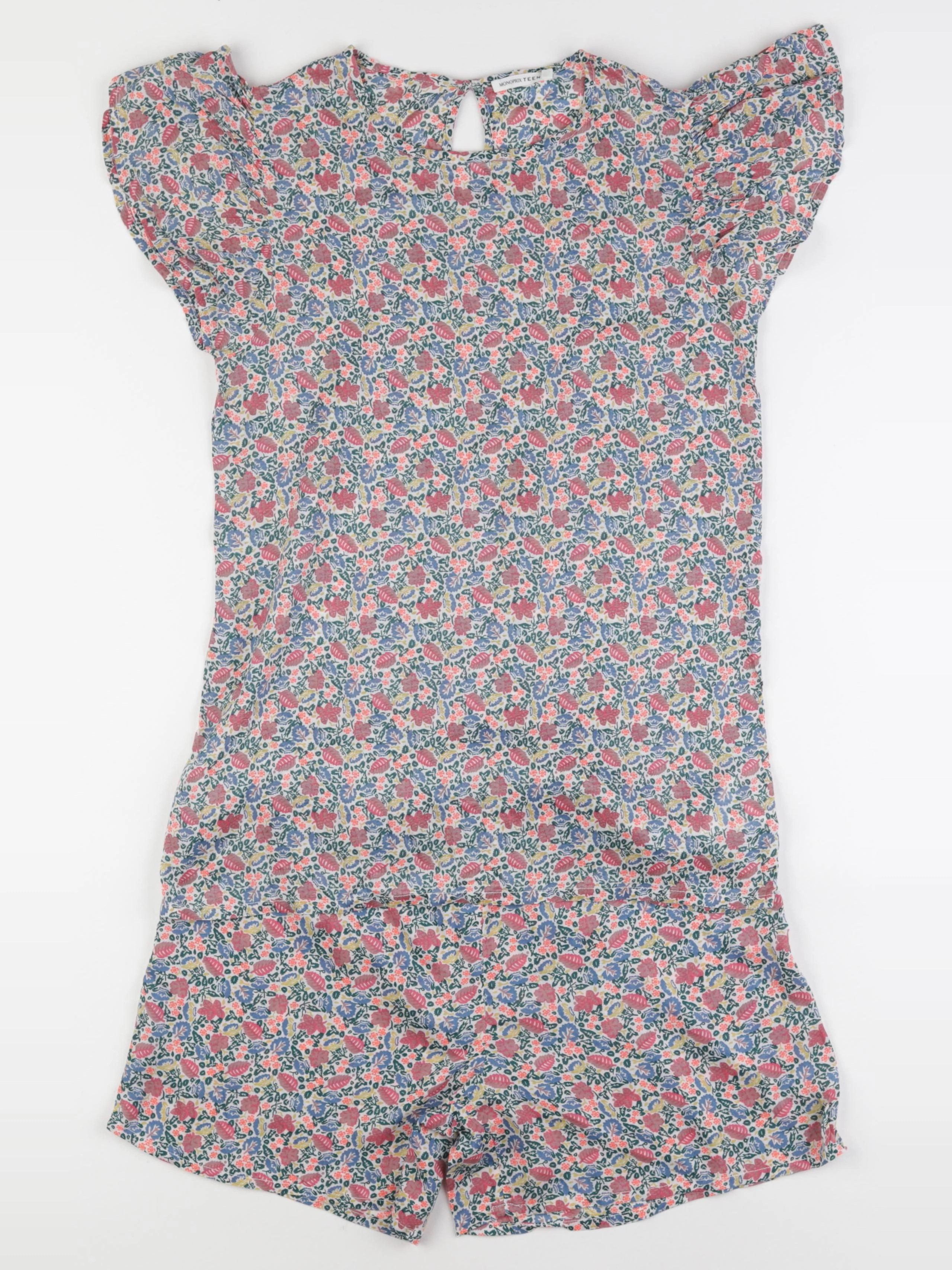 Monoprix - pyjama coton multicolore - 14 ans