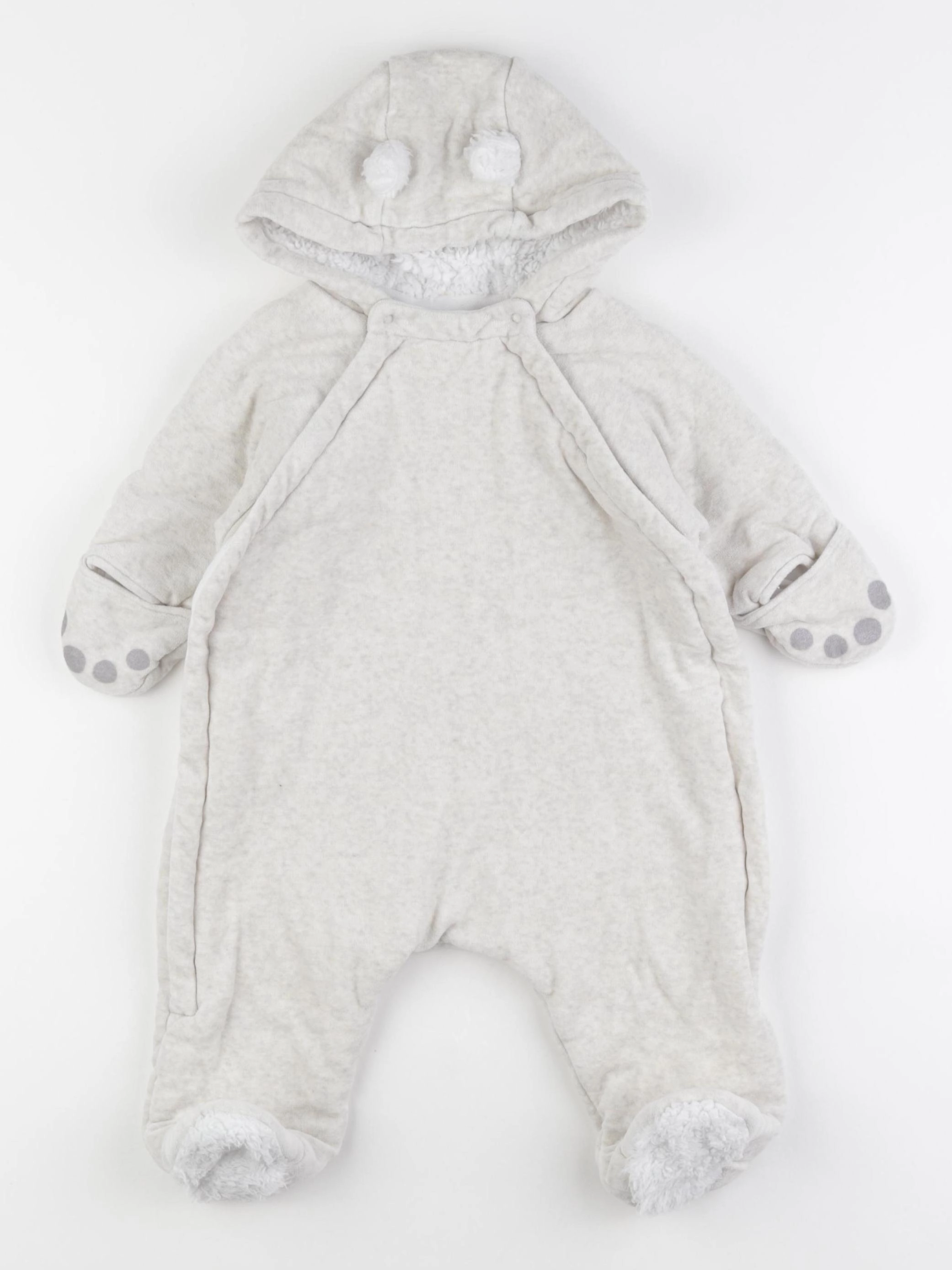 Petit Bateau - combi-pilote beige - 6 mois