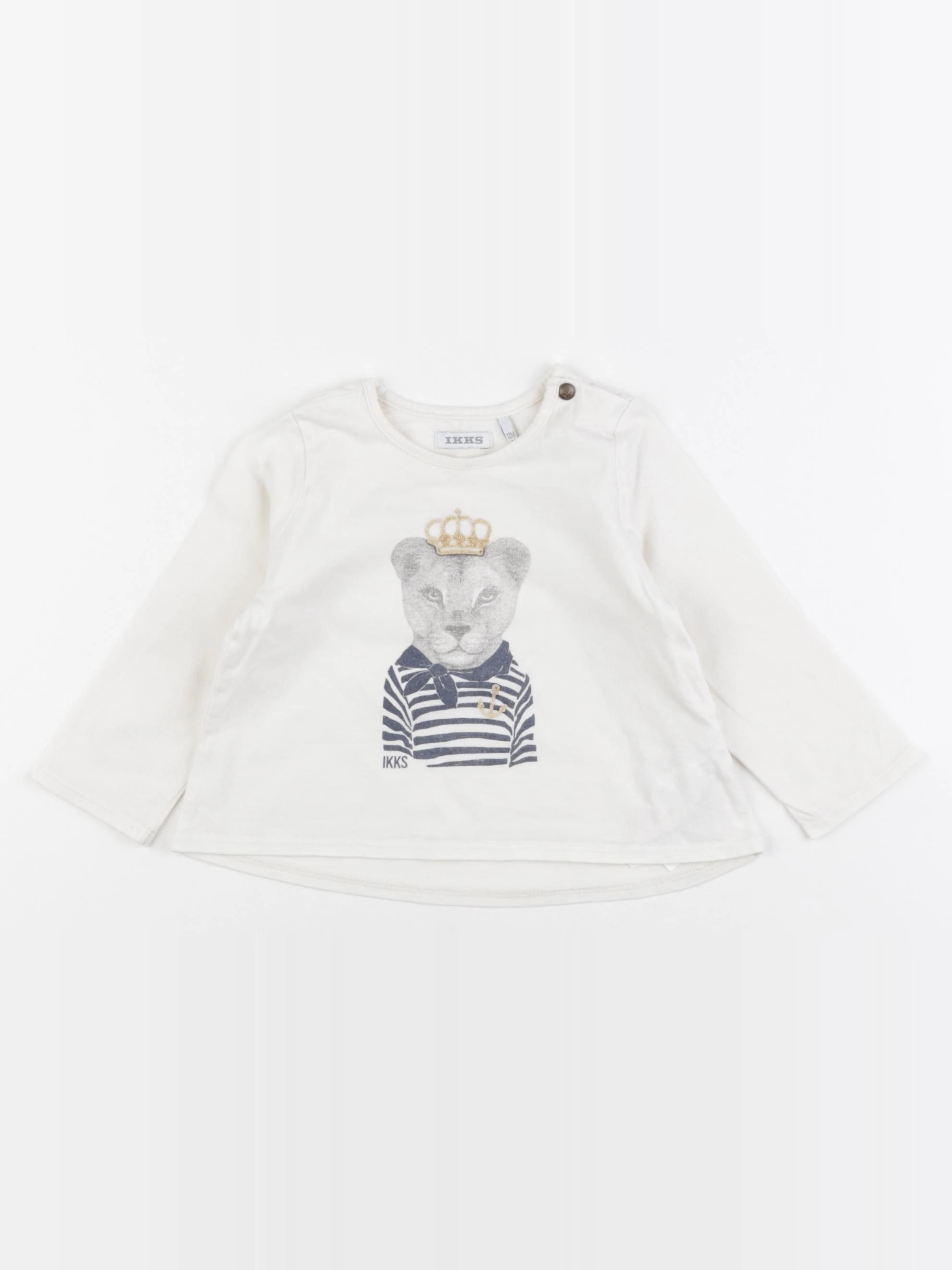 IKKS - tee-shirt blanc - 12 mois
