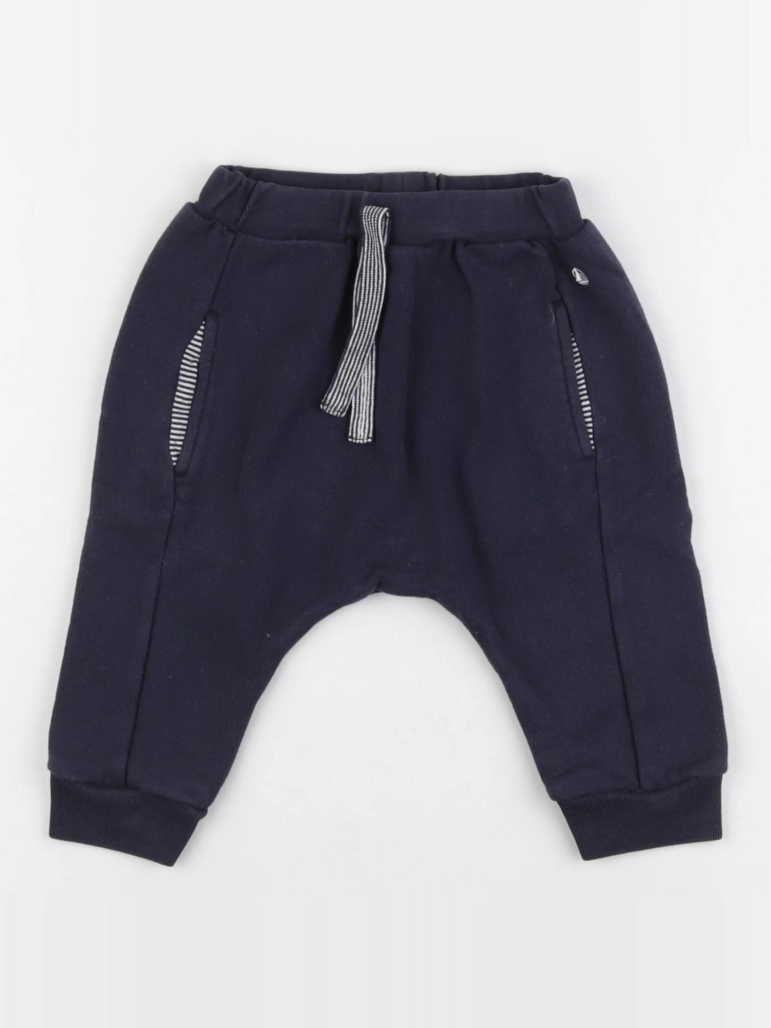 Petit Bateau - sarouel bleu - 6 mois