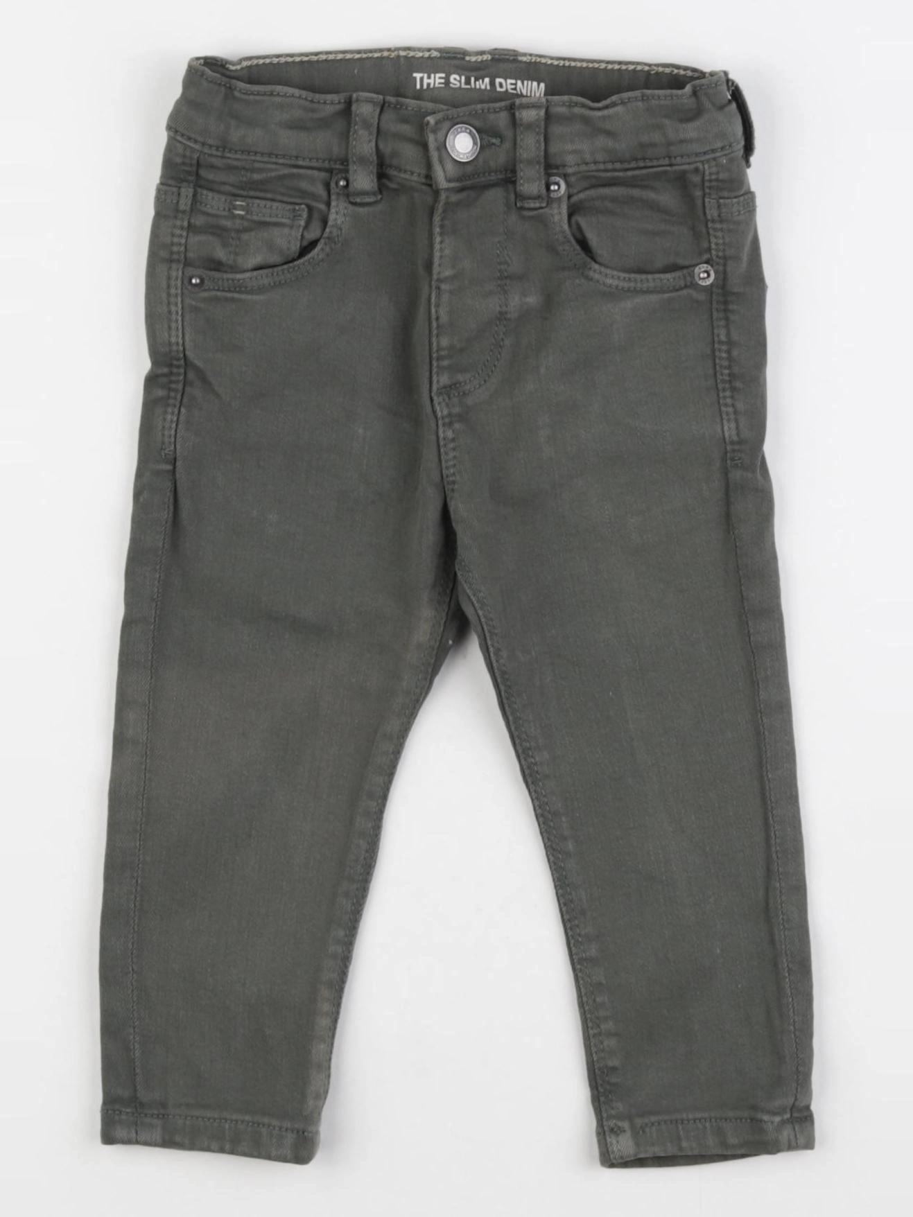 Zara - jean vert - 9/12 mois