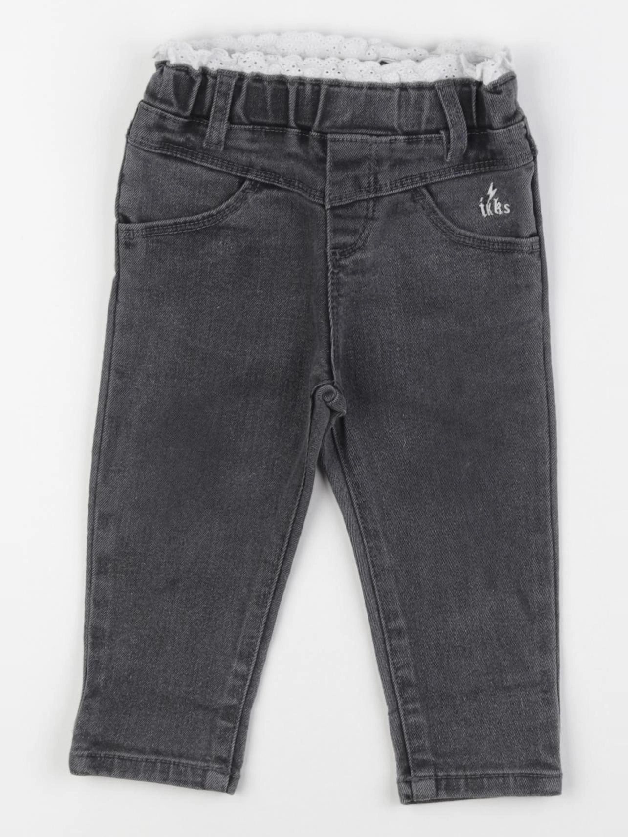 IKKS - jean gris - 12 mois