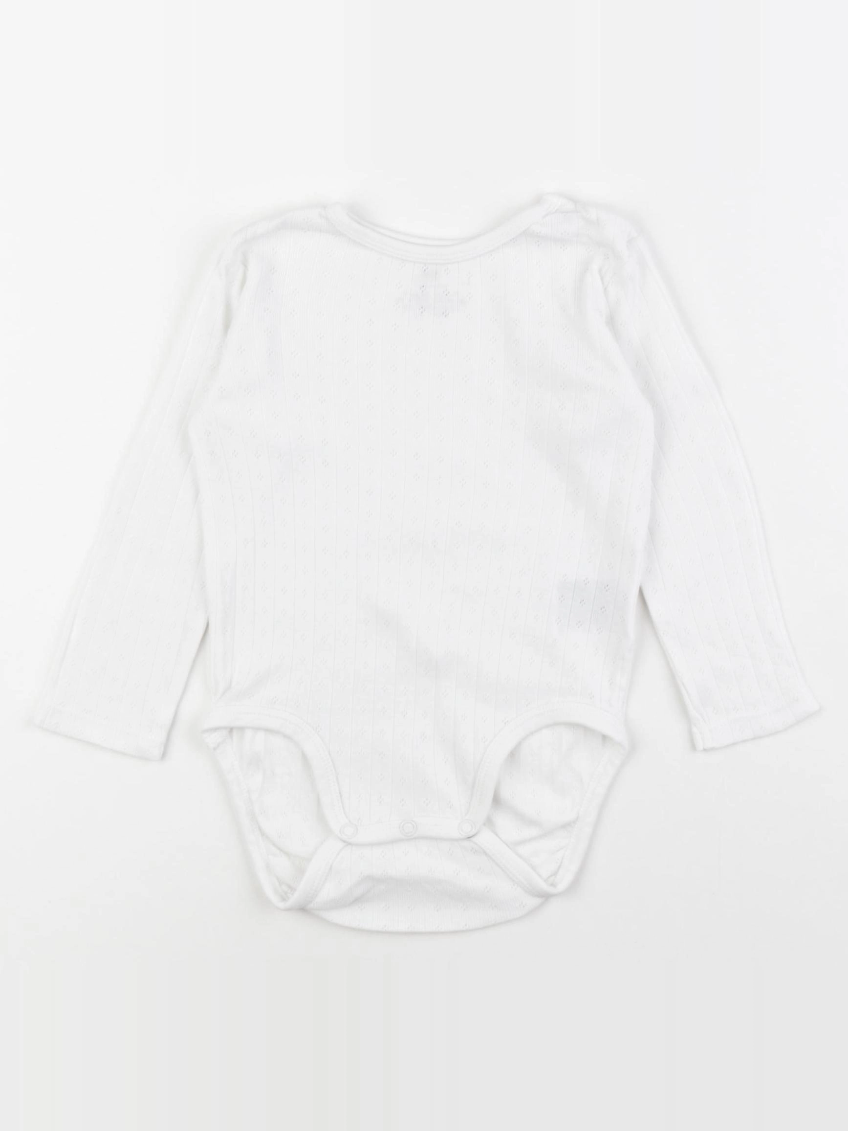 H&M - body blanc - 9/12 mois