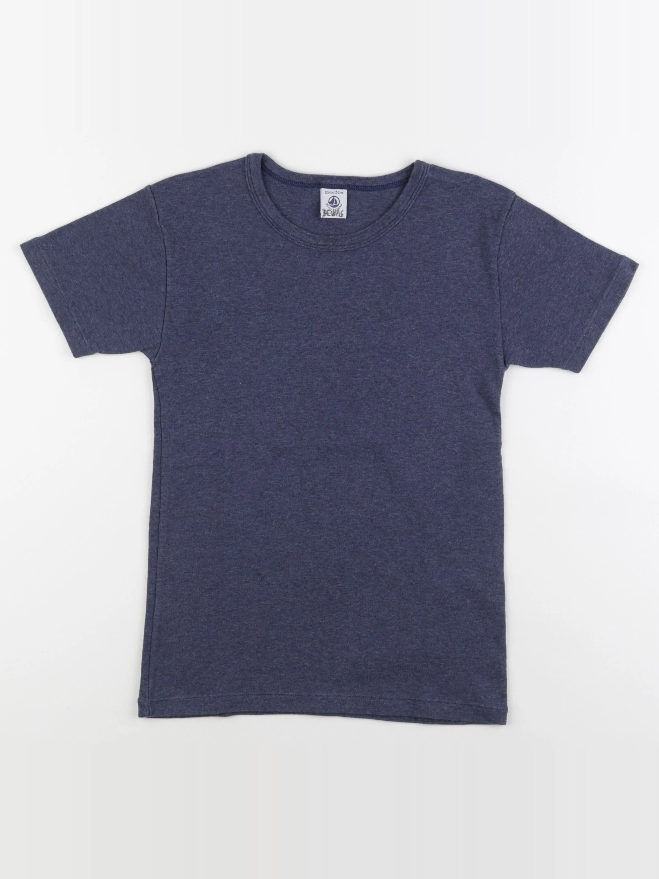 Petit Bateau - maillot de corps bleu - 12 ans