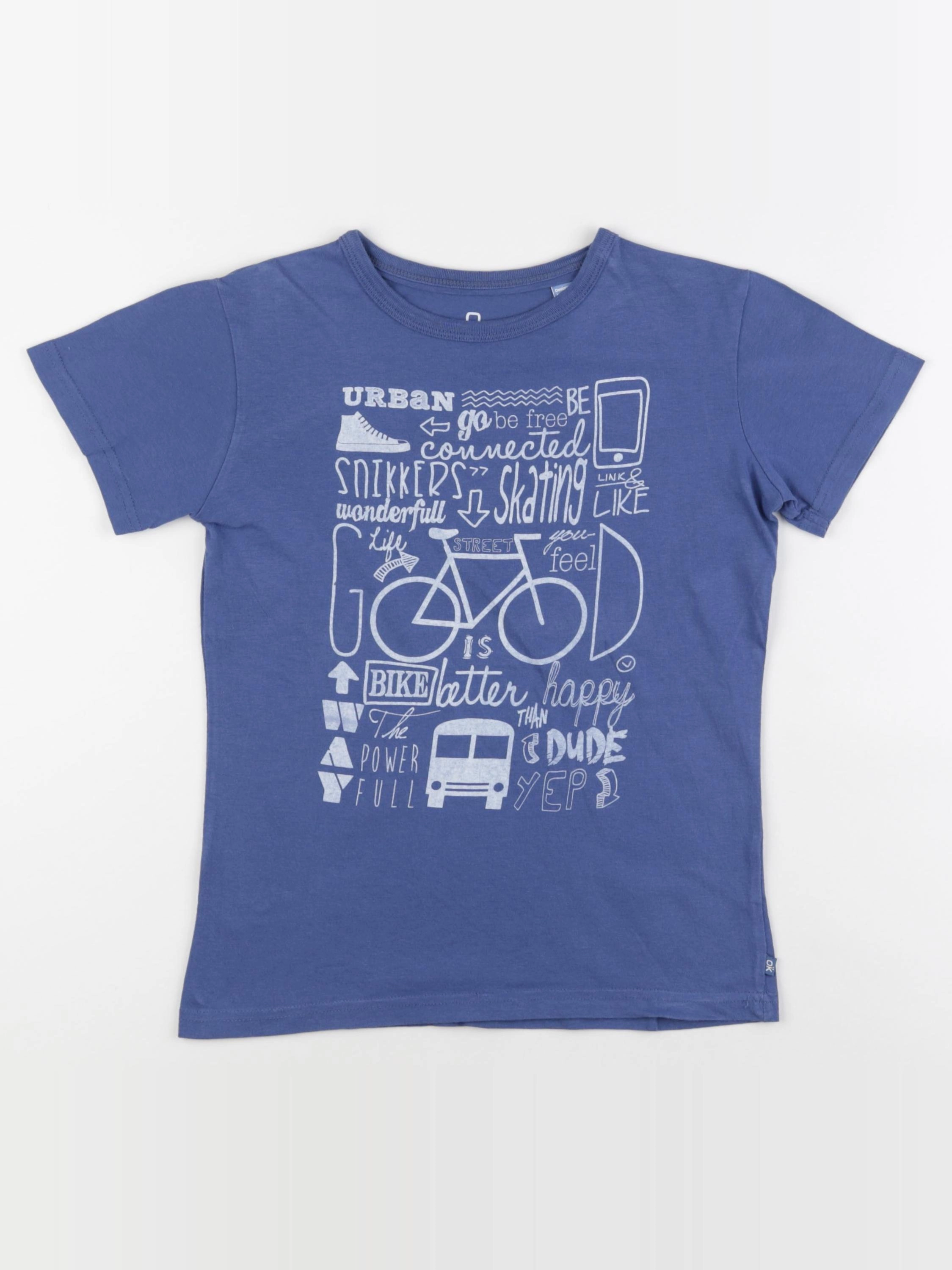 Okaidi - tee-shirt bleu - 10 ans