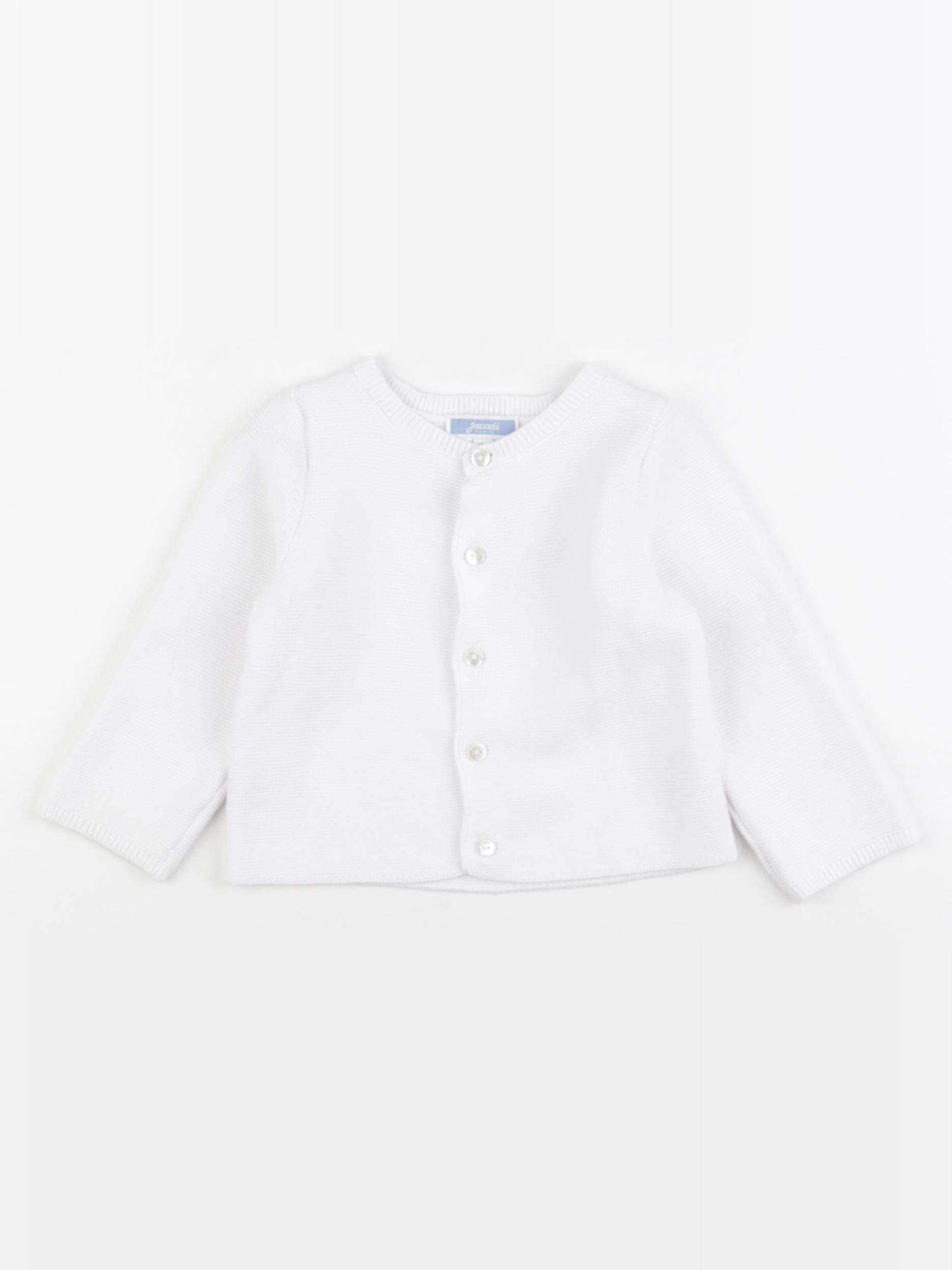 Jacadi - gilet blanc - 12 mois
