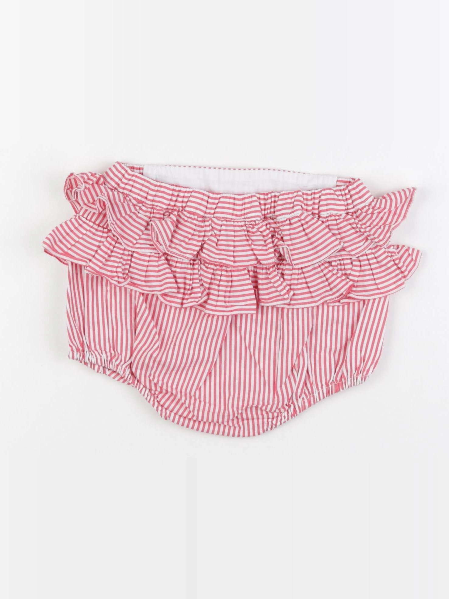 Jacadi - bloomer volants au dos blanc, rouge - 18 mois
