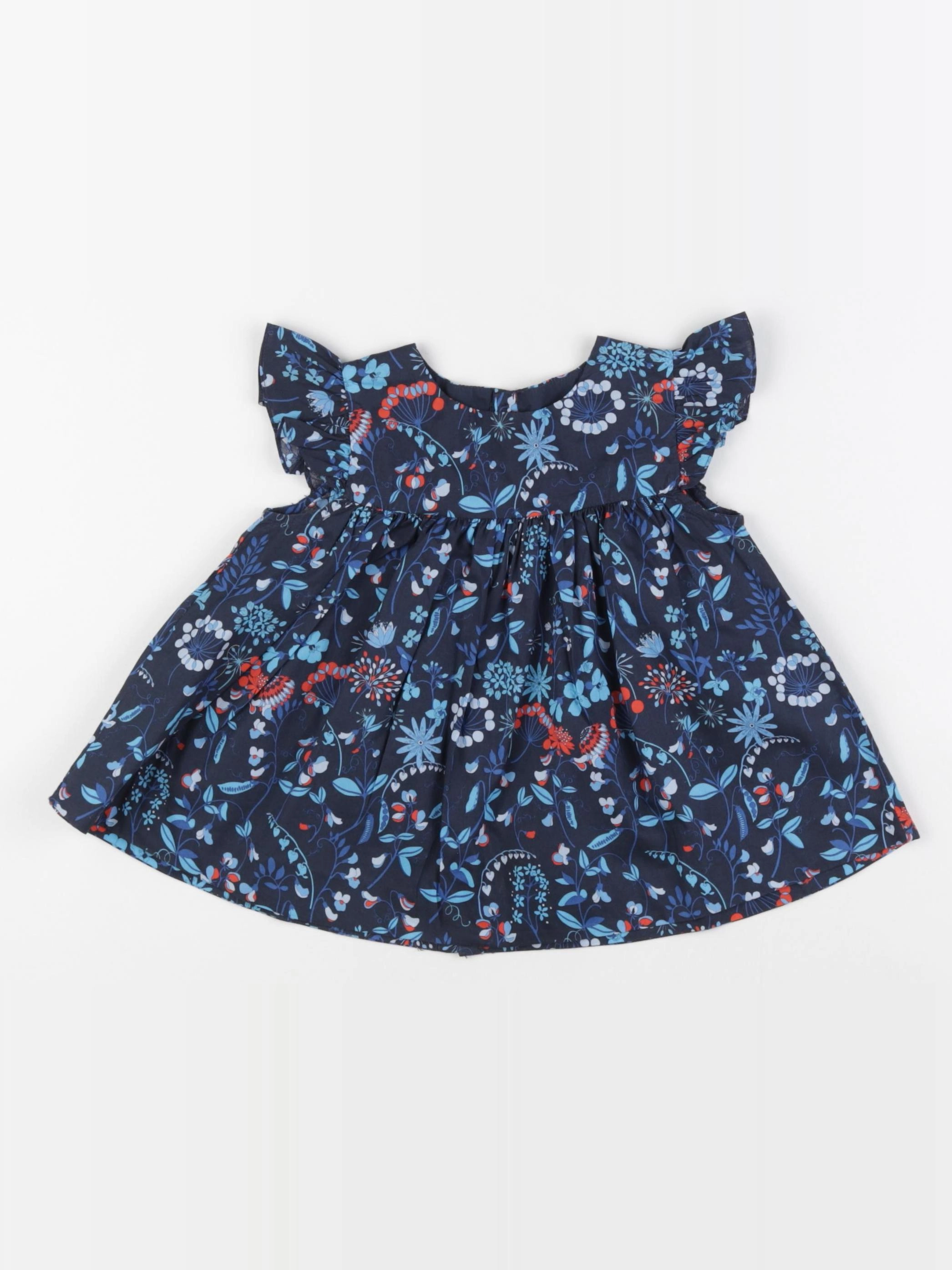 Jacadi - blouse liberty bleu - 36 mois