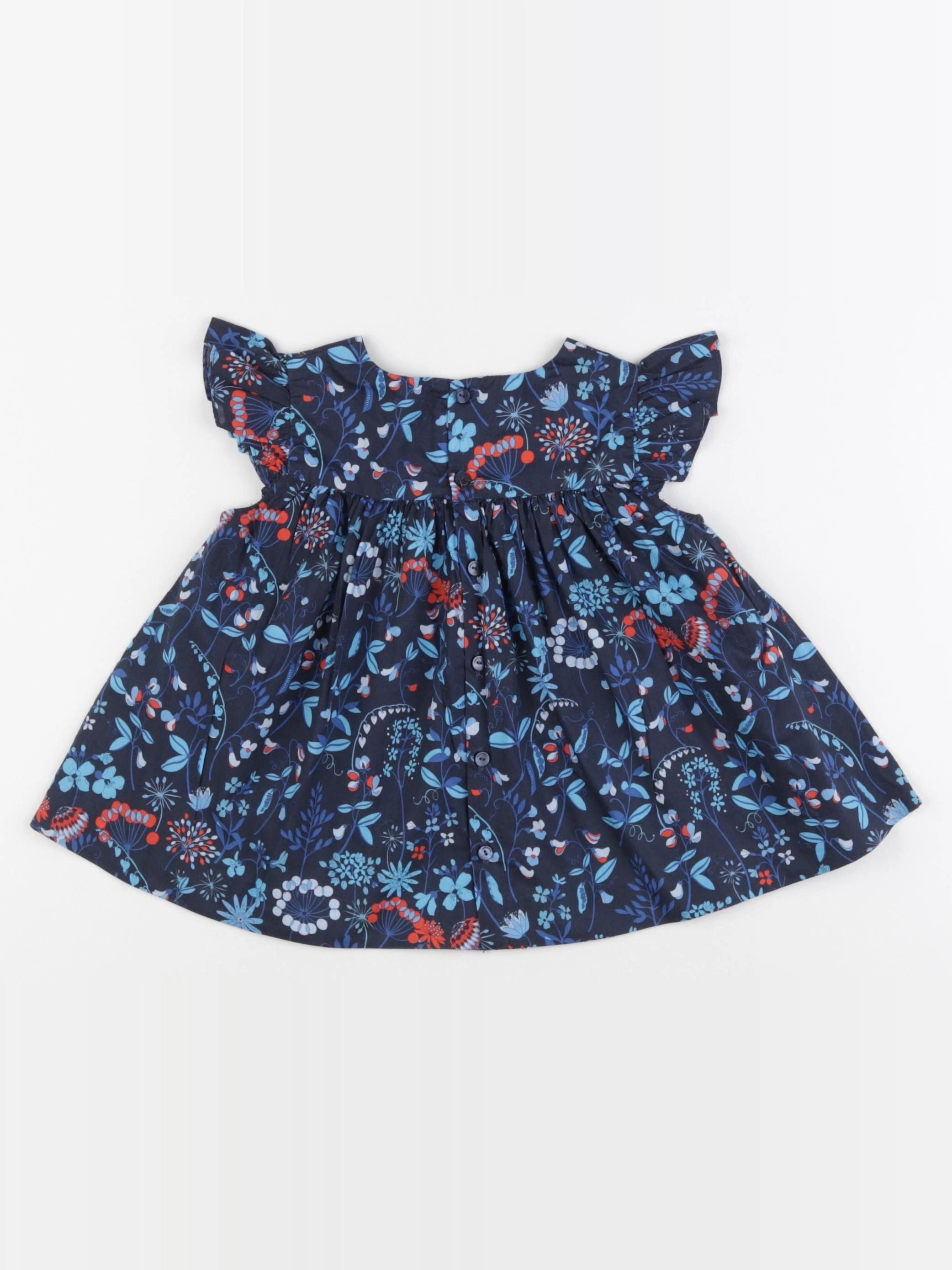 Jacadi - blouse liberty bleu - 36 mois