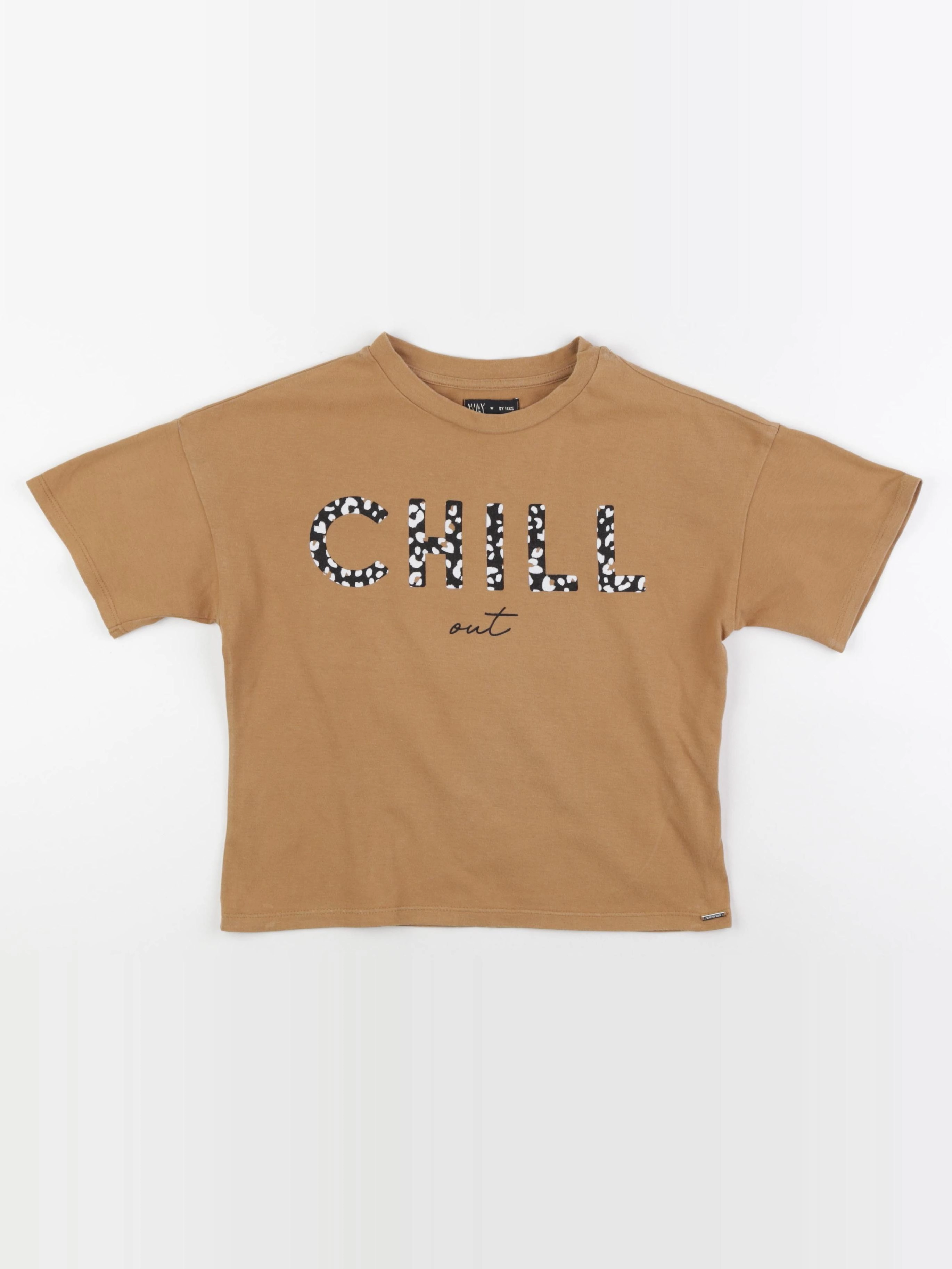 IKKS - tee-shirt marron - 10 ans
