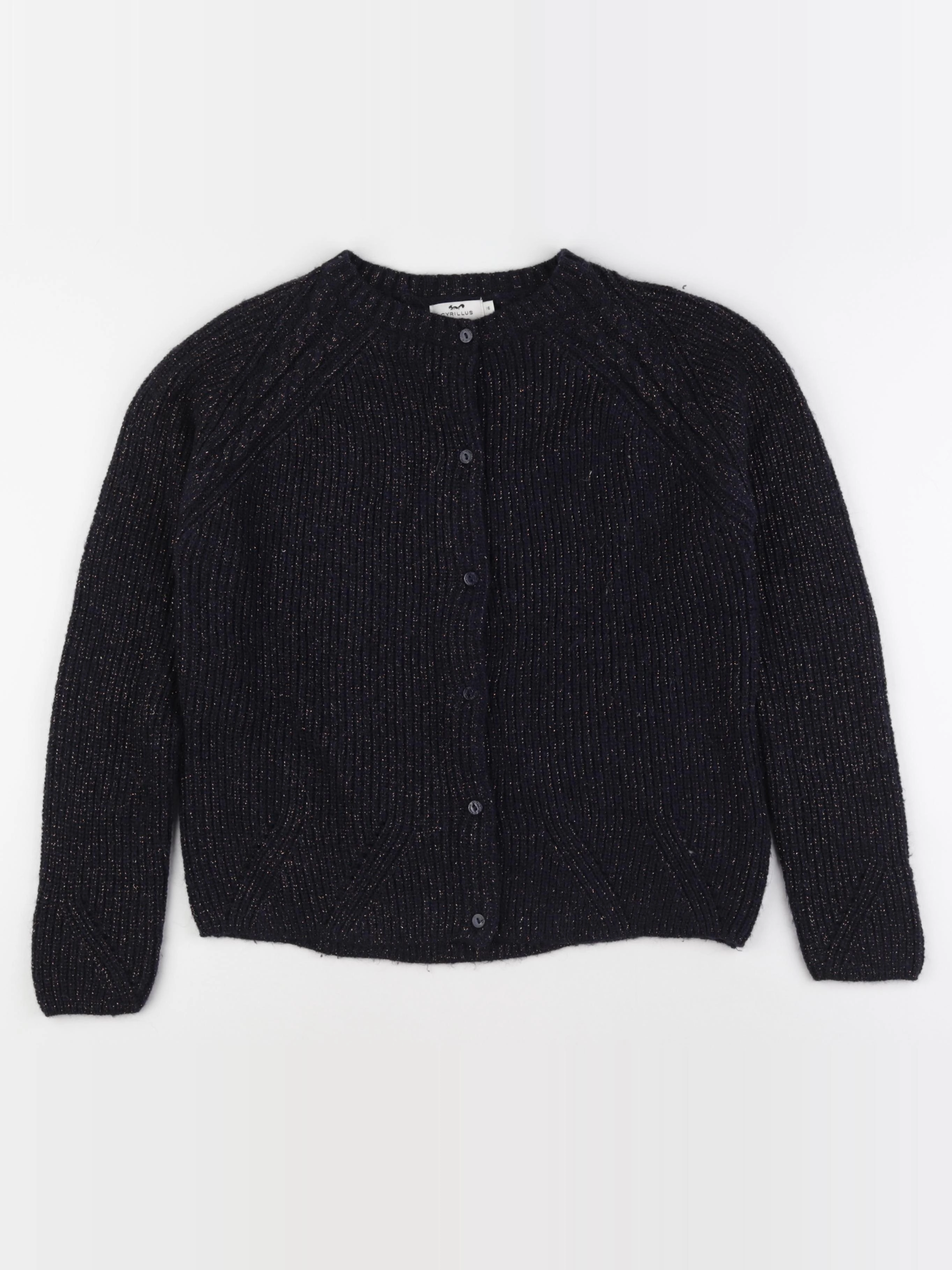 Cyrillus - gilet bleu, bronze - 16 ans