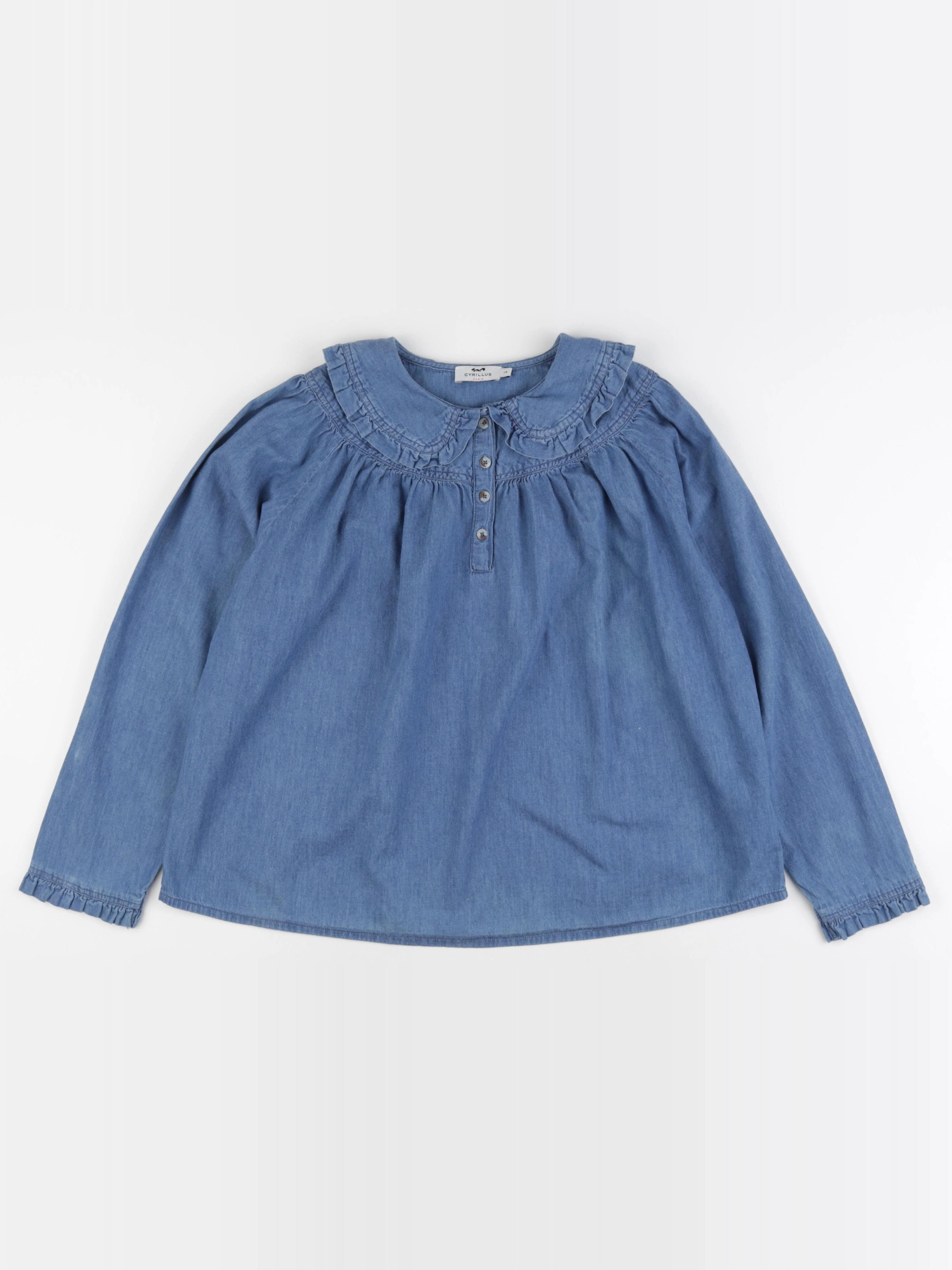 Cyrillus - blouse bleu - 14 ans