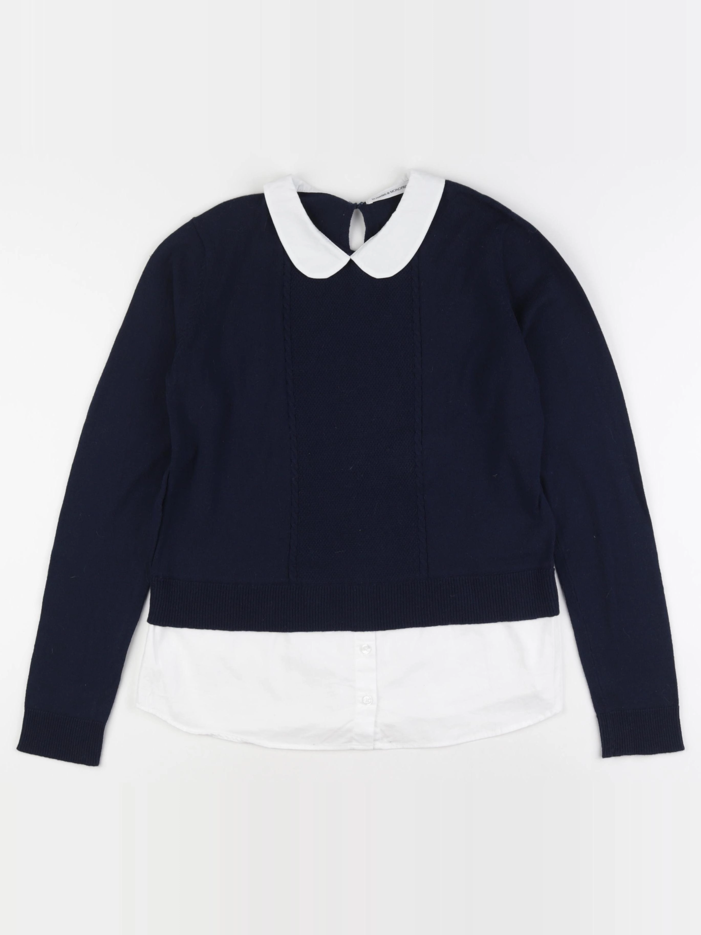 Monoprix - pull bleu - 14 ans