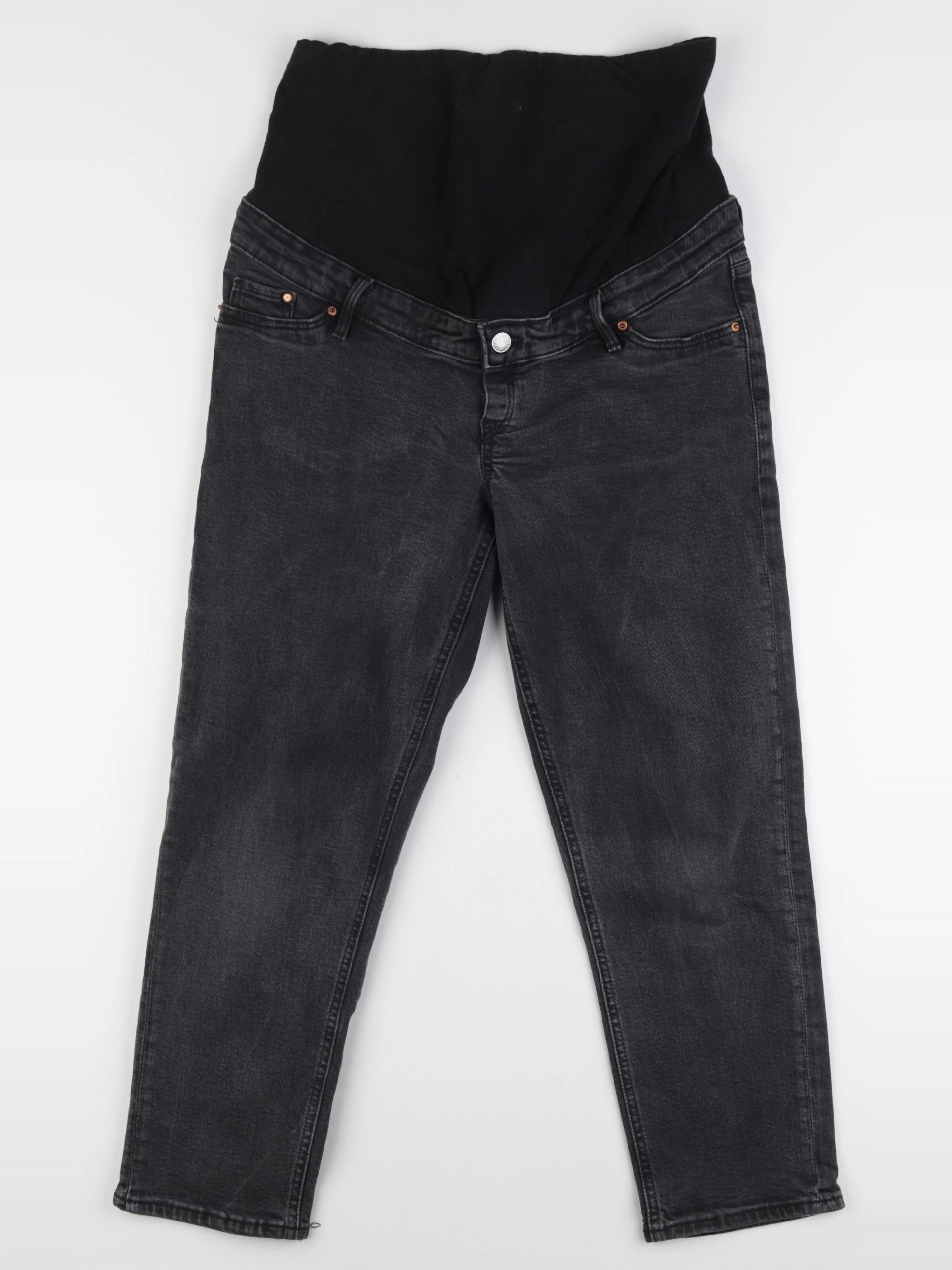 H&M - jean grossesse noir - 40