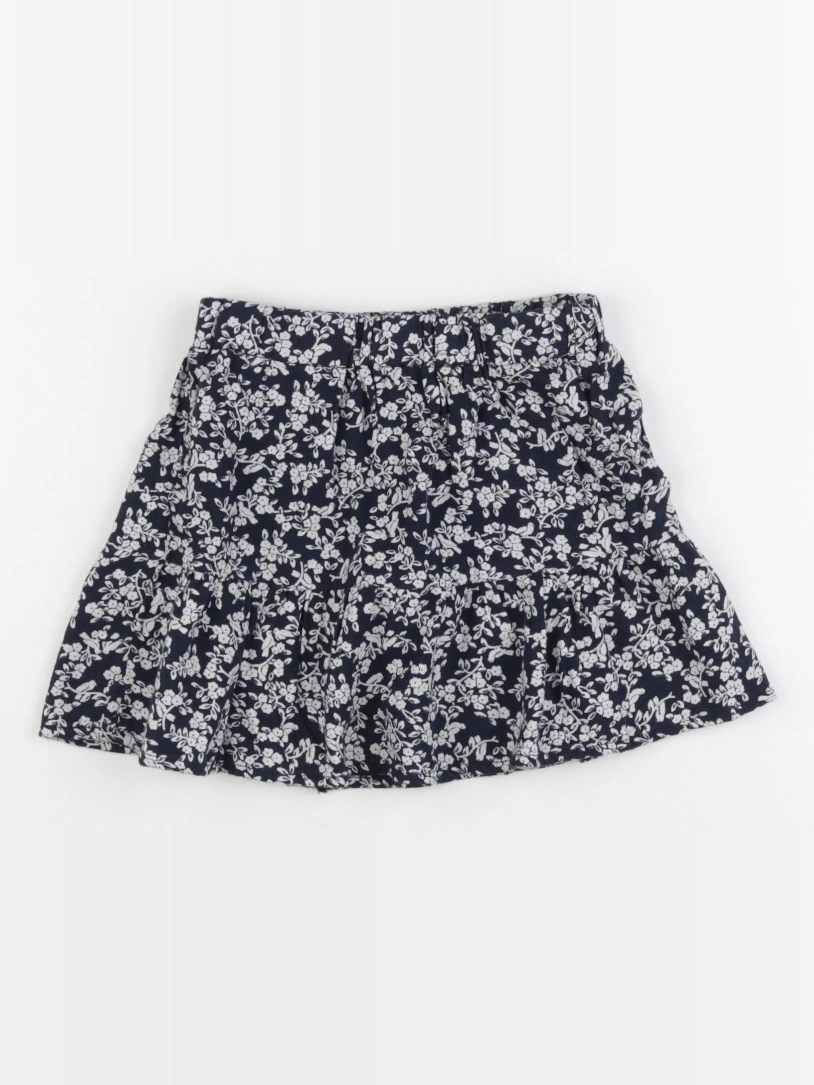 Vertbaudet - jupe bleu, blanc - 4 ans
