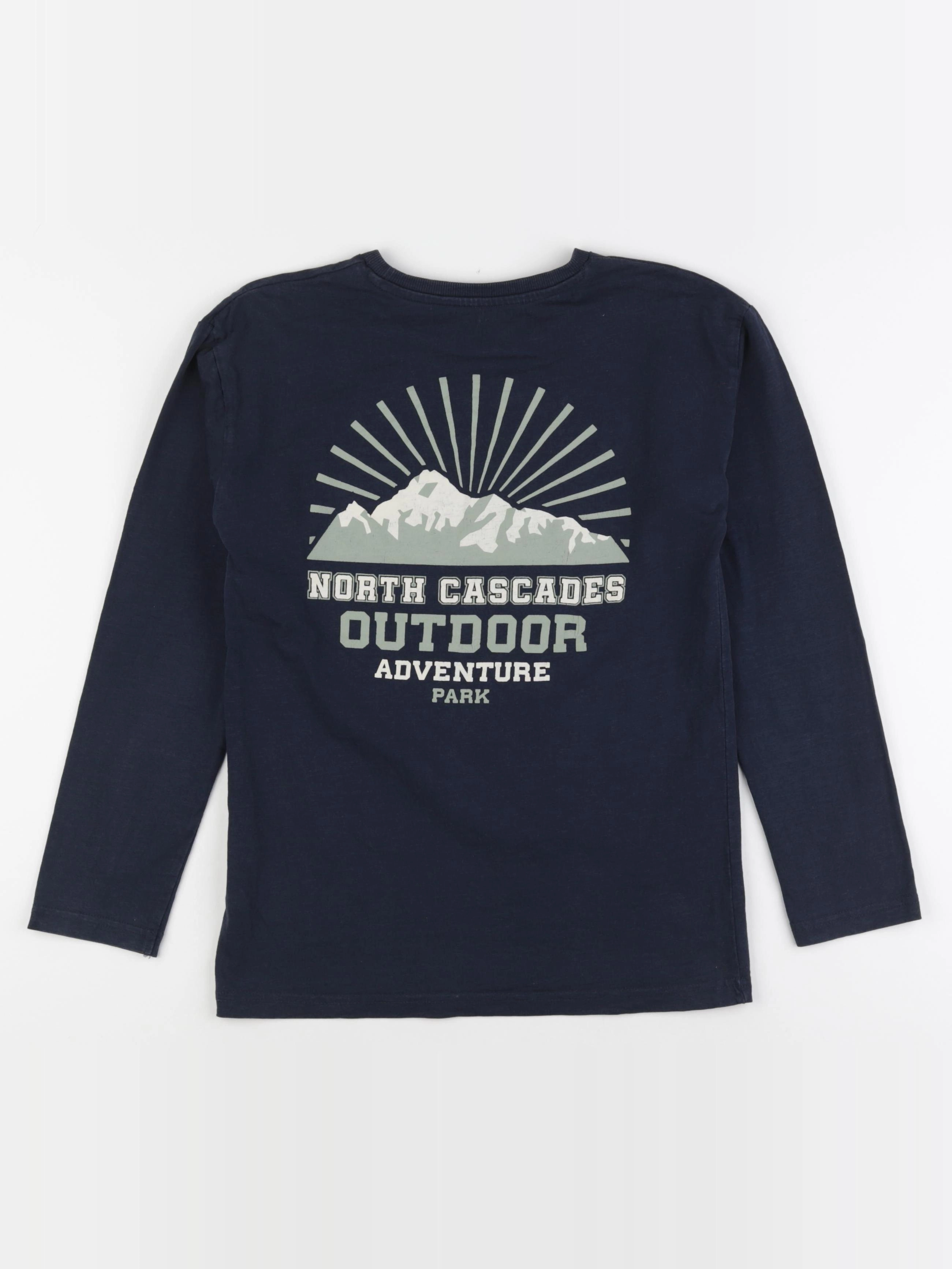 Vertbaudet - tee-shirt bleu - 12 ans