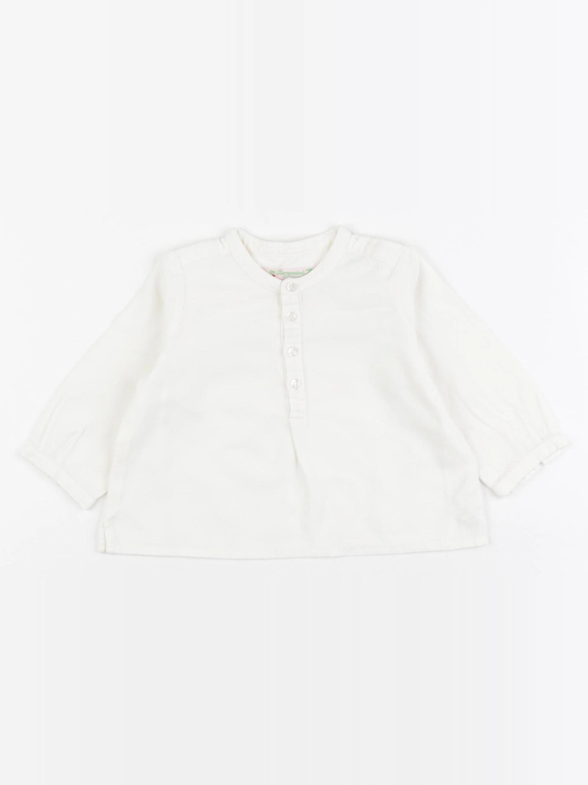 Bonpoint - chemise beige - 6 mois