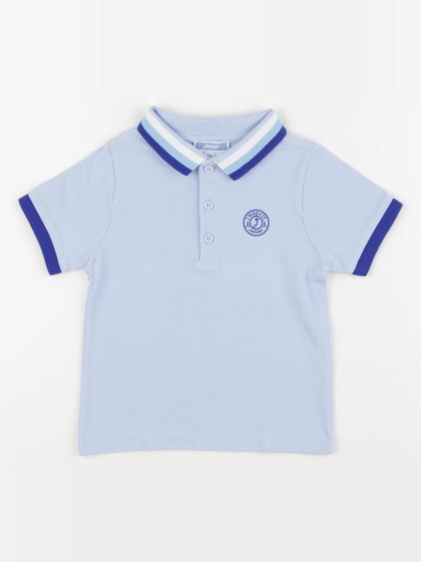 Jacadi - polo bleu - 24 mois