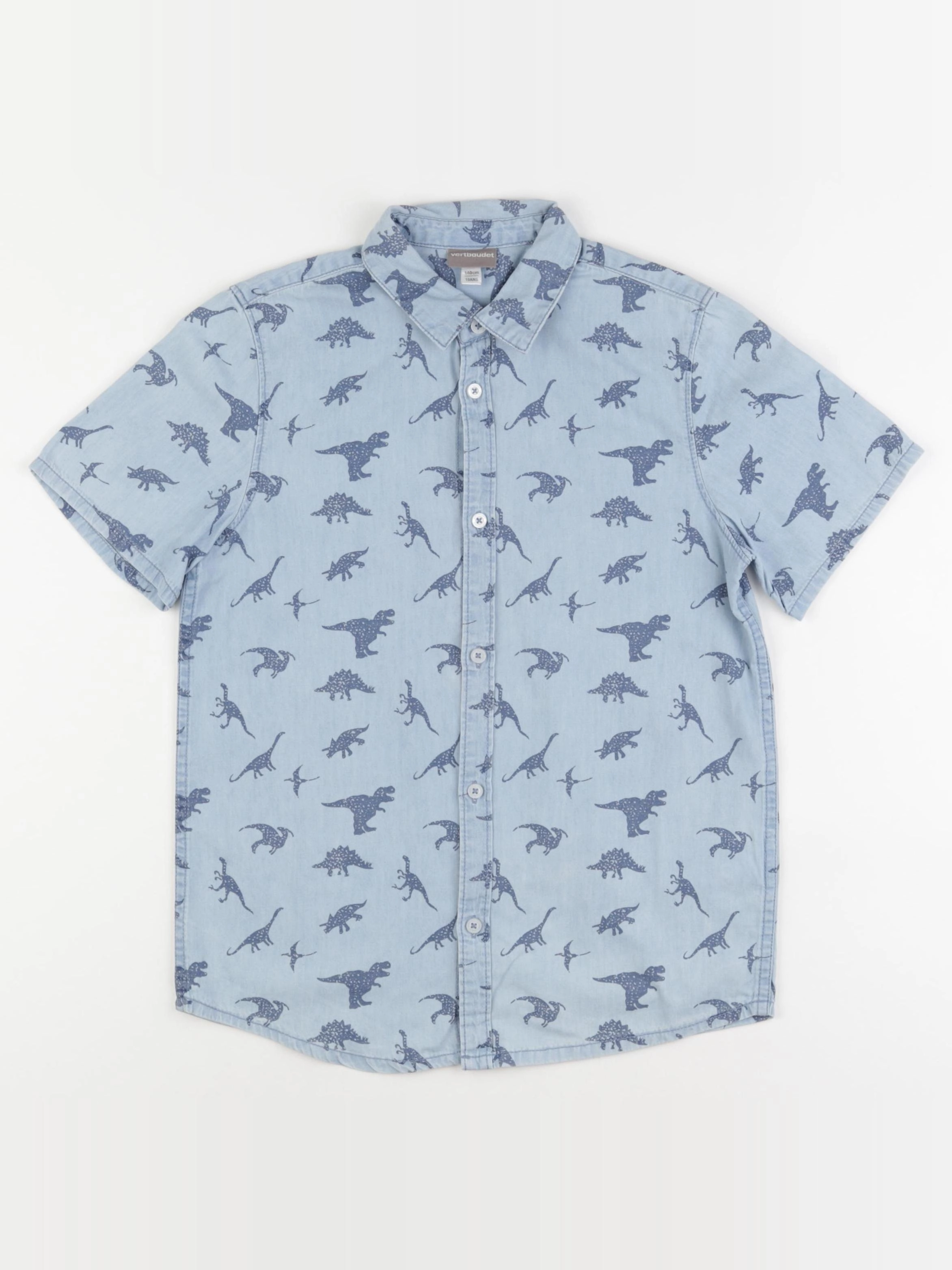 Vertbaudet - chemise bleu - 10 ans
