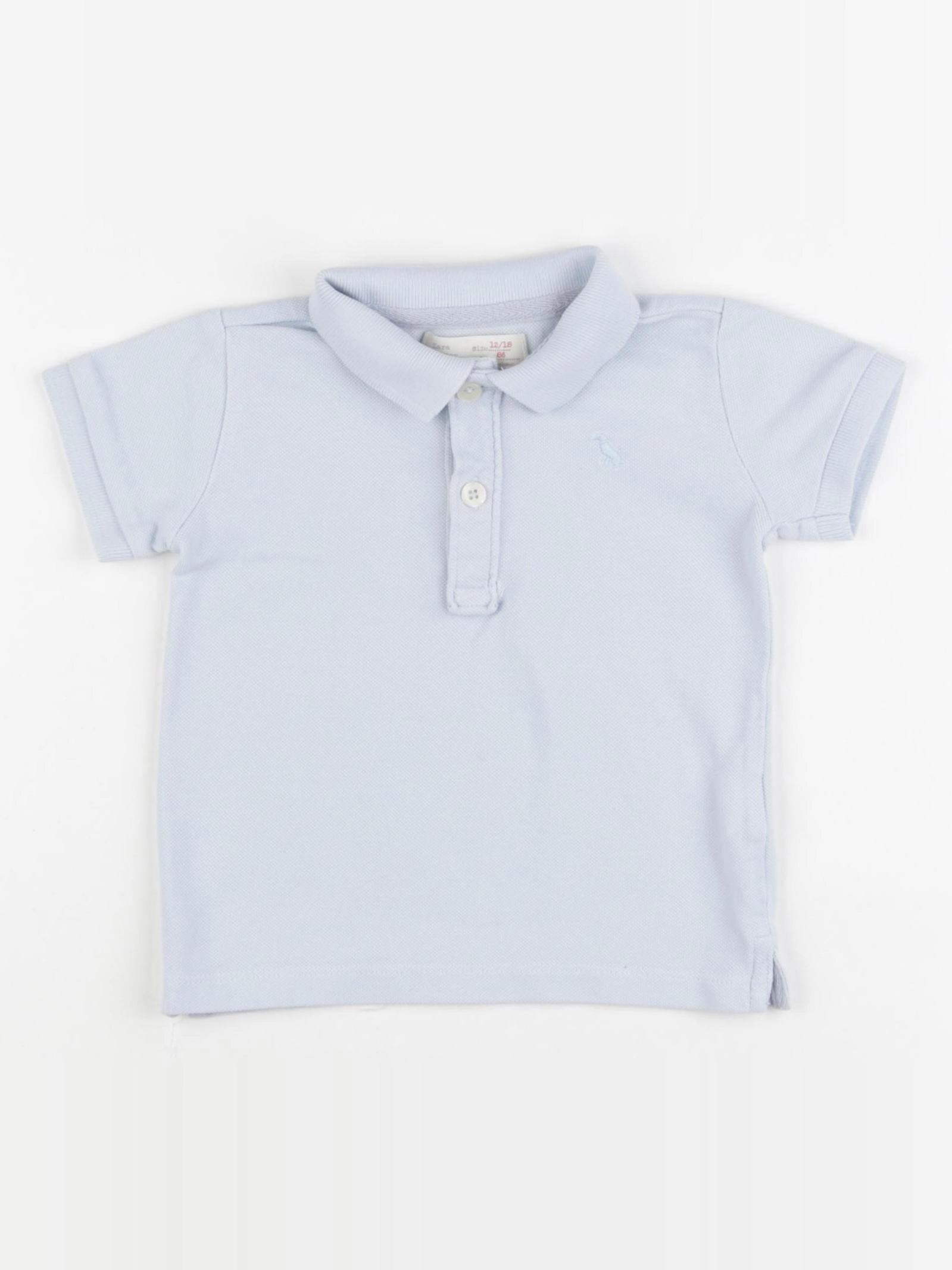 Zara - polo bleu - 12/18 mois