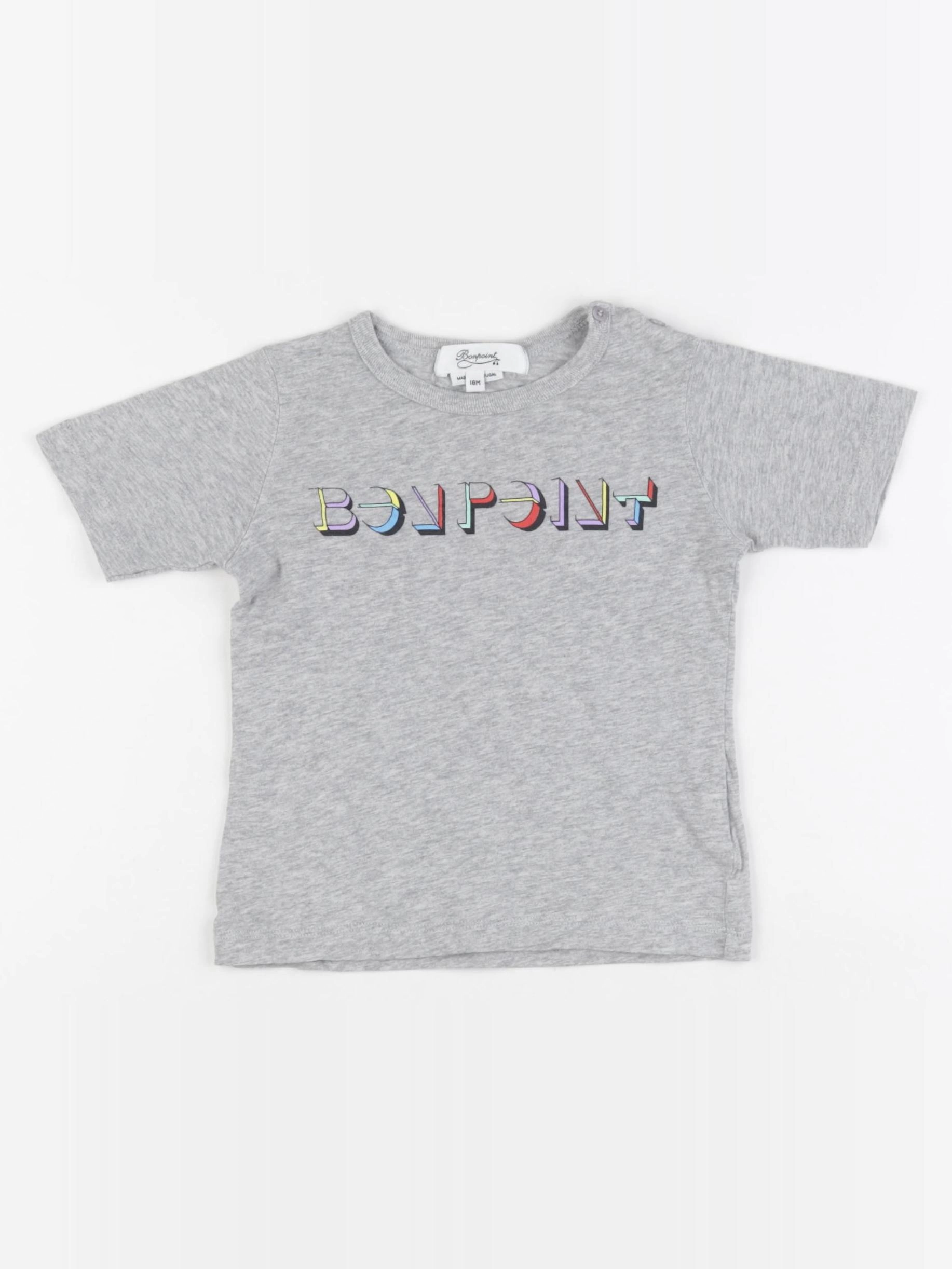 Bonpoint - tee-shirt gris - 18 mois