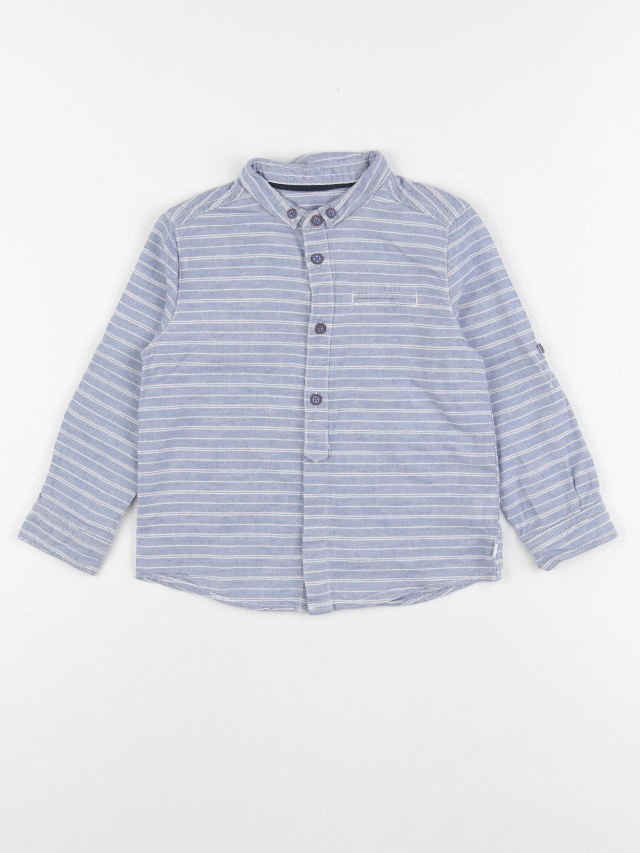 Okaidi - chemise bleu - 3 ans
