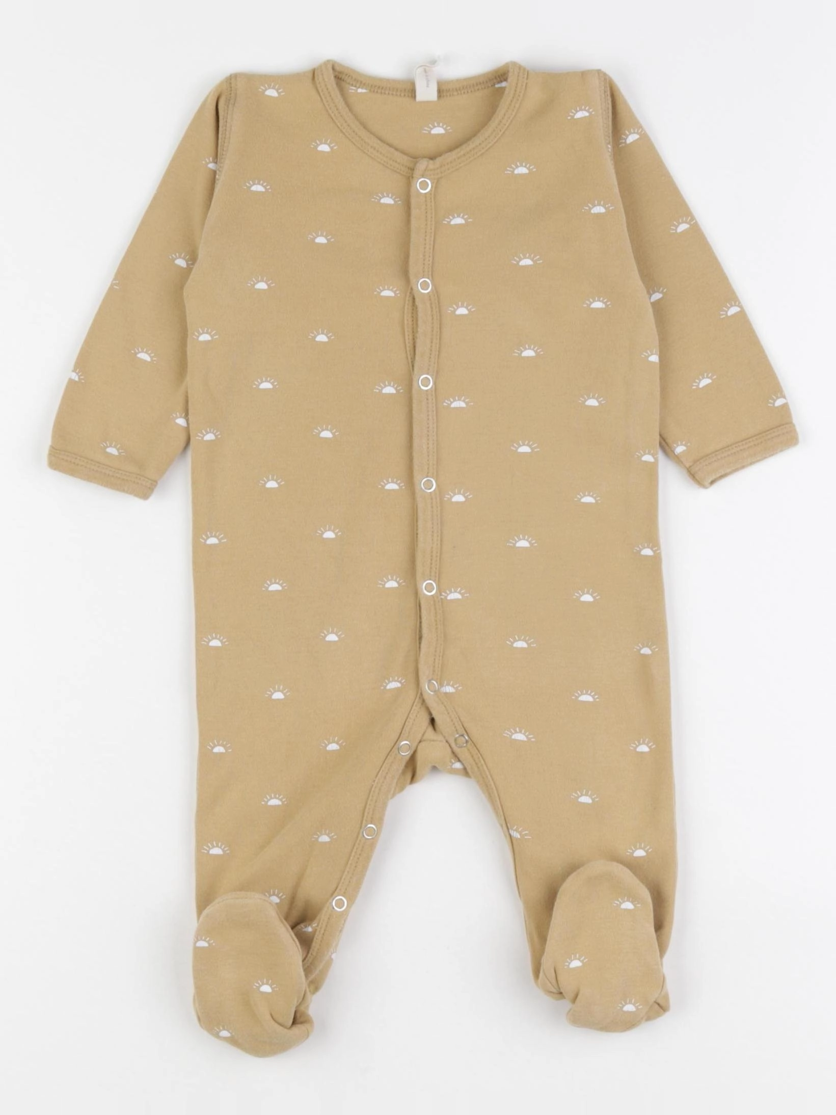Quincy Mae - pyjama coton jaune - 6/12 mois