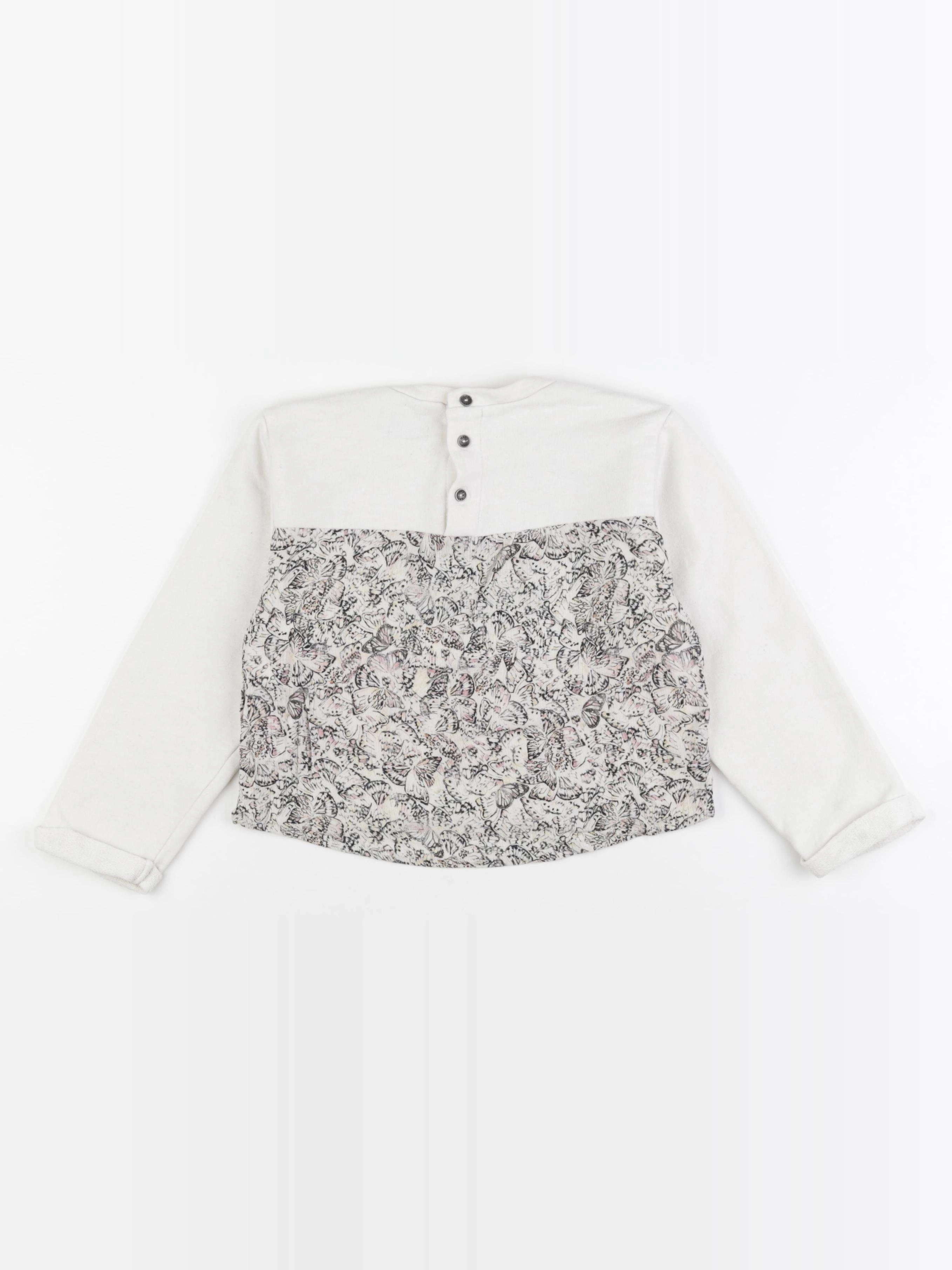 IKKS - sweat blanc - 5 ans