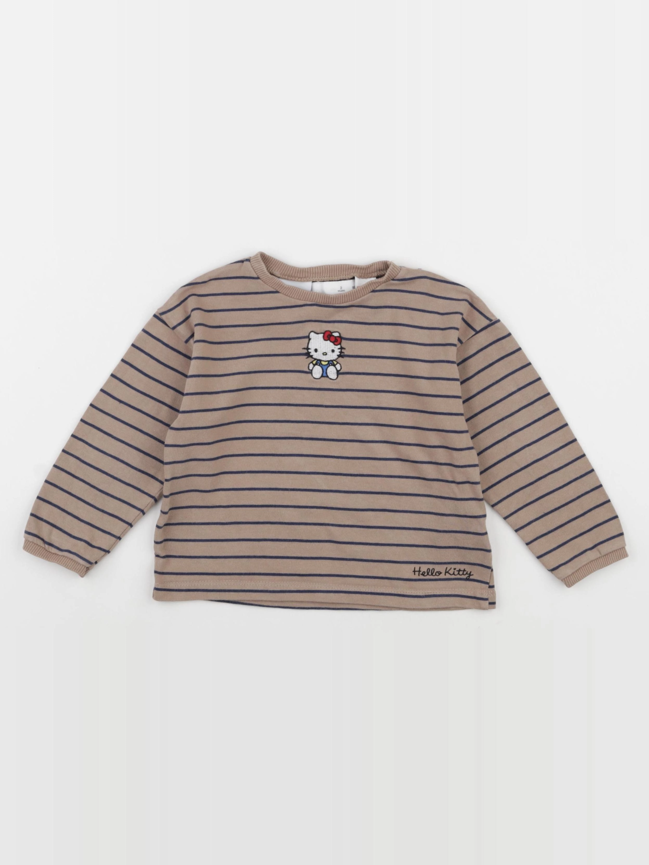 Zara - tee-shirt marron, bleu - 2 ans