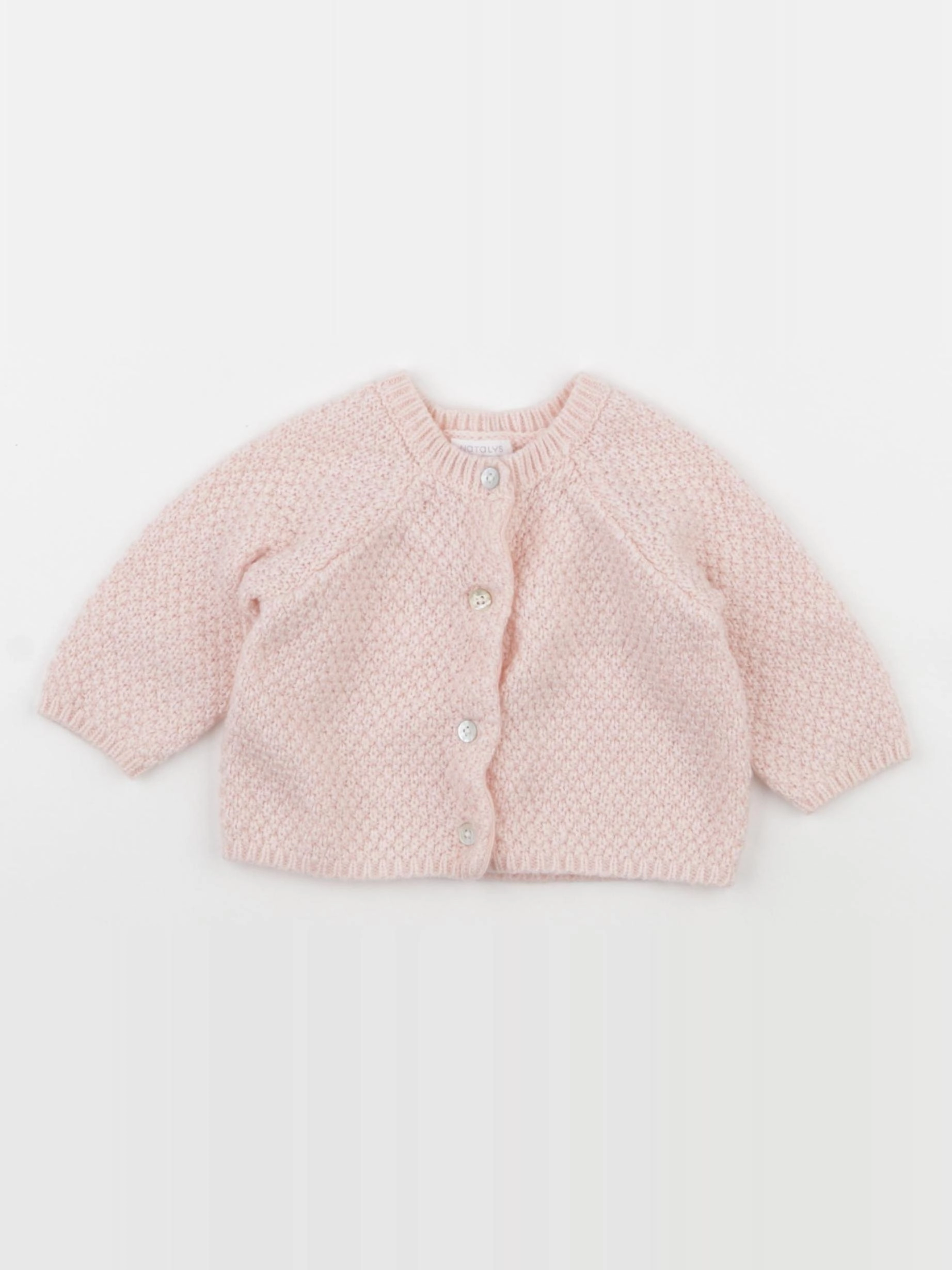 Natalys - gilet rose - 3 mois