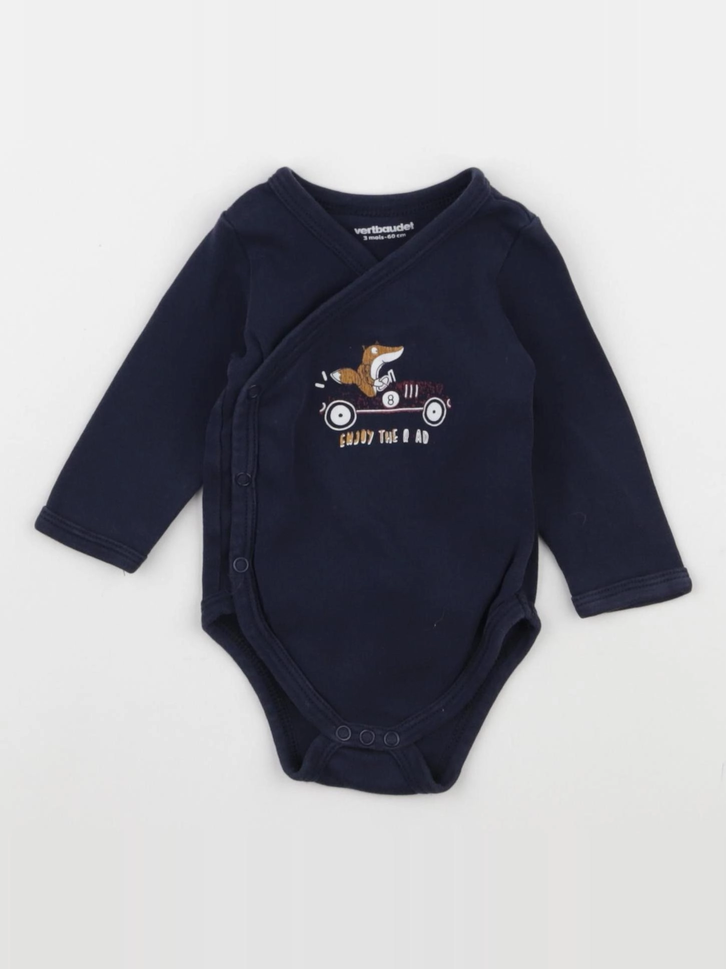 Vertbaudet - body bleu - 3 mois