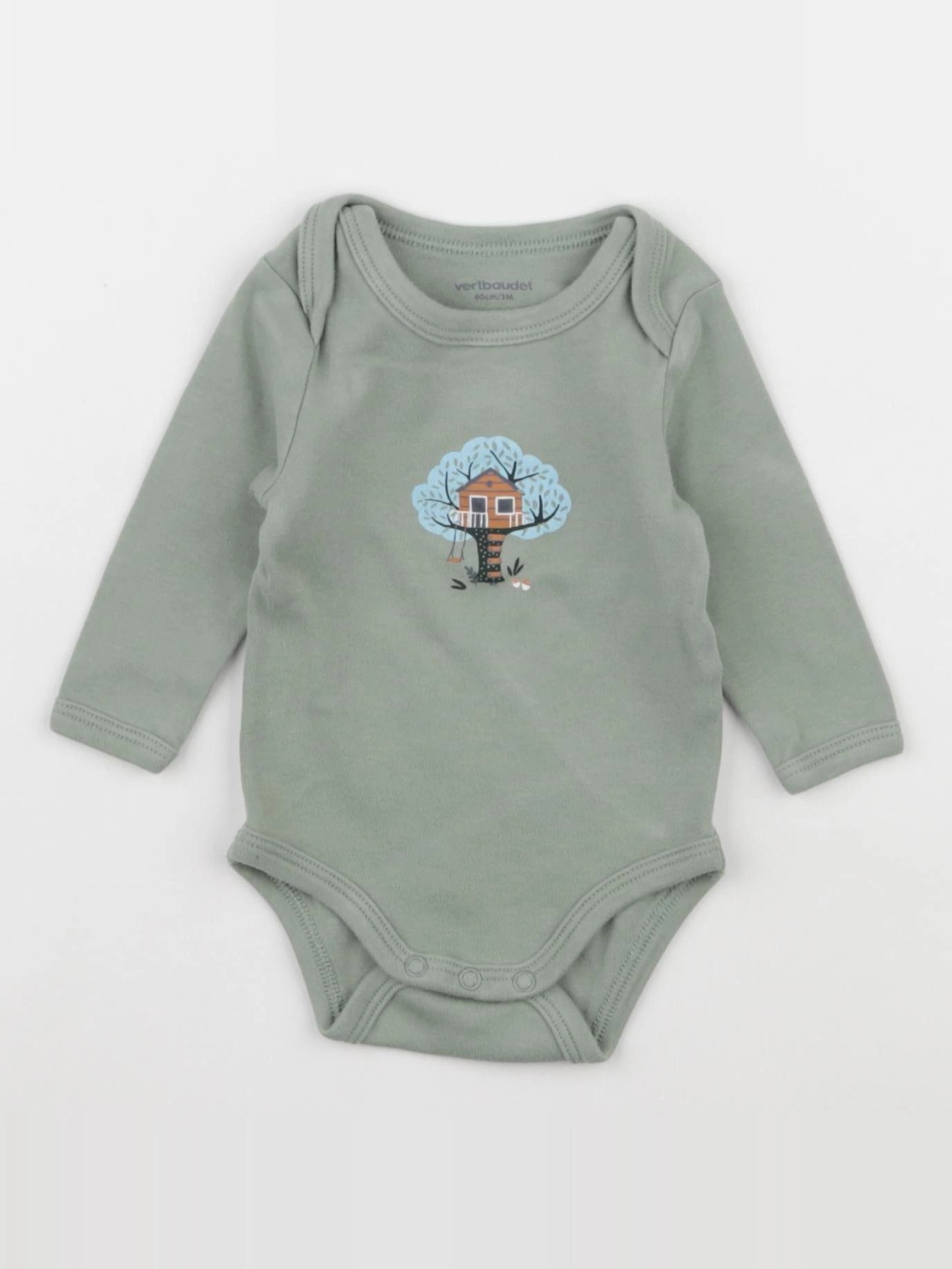 Vertbaudet - body vert - 3 mois
