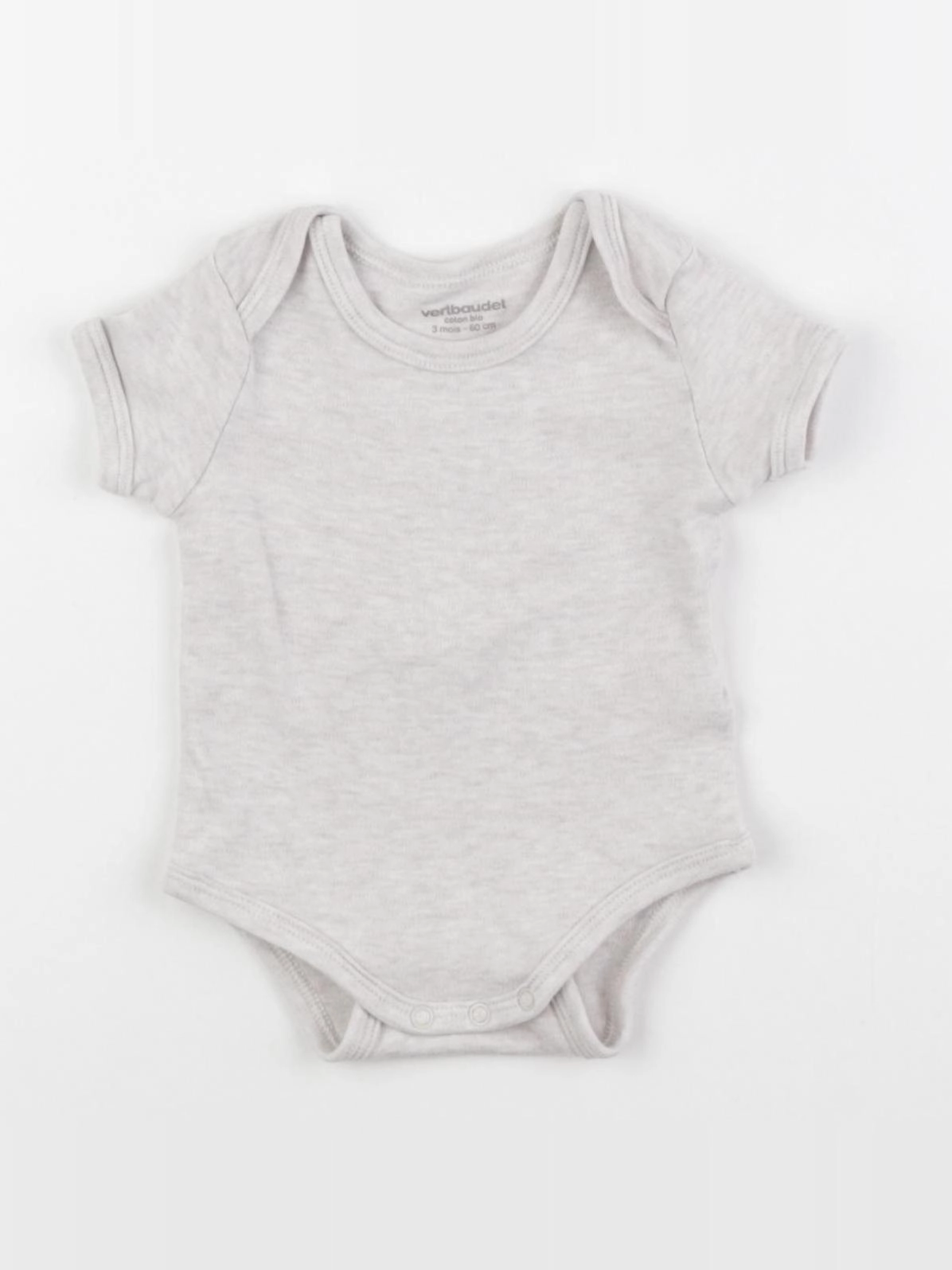 Vertbaudet - body beige - 3 mois