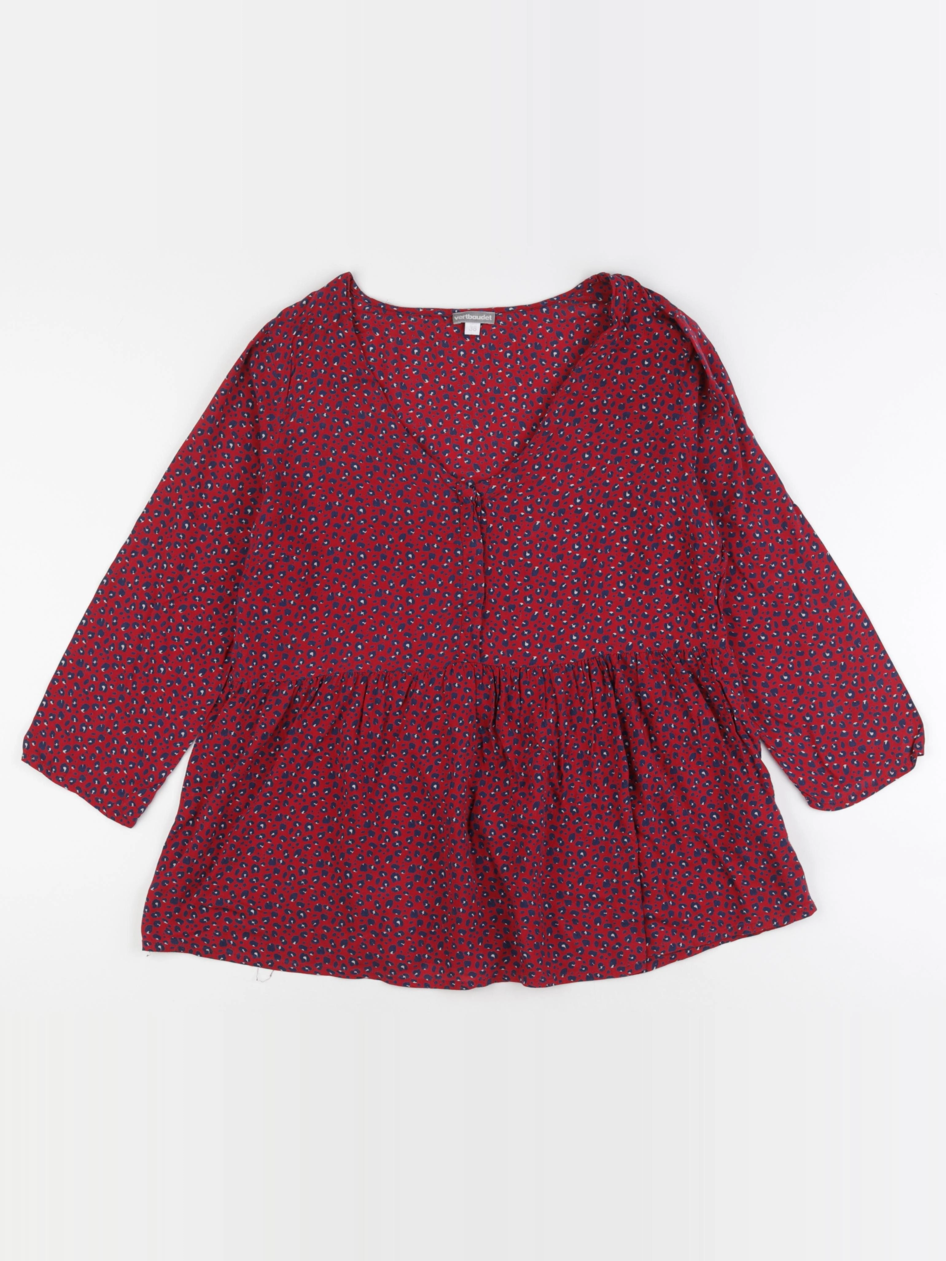 Vertbaudet - blouse grossesse rouge - 38