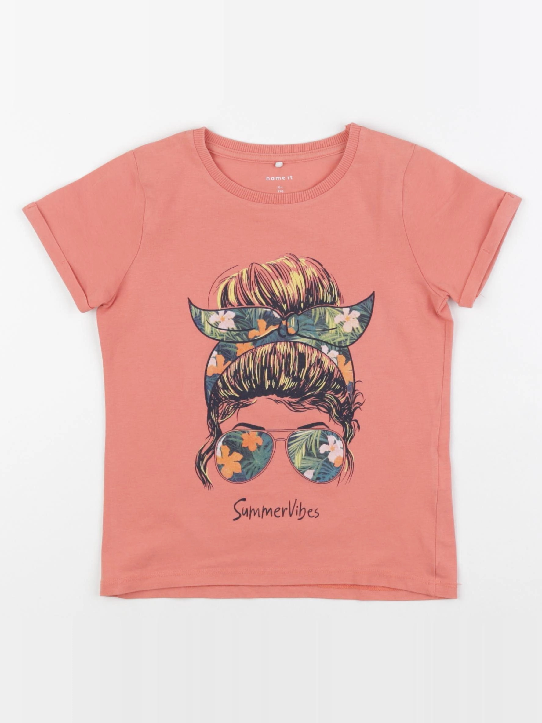 Name it - tee-shirt rose - 6 ans
