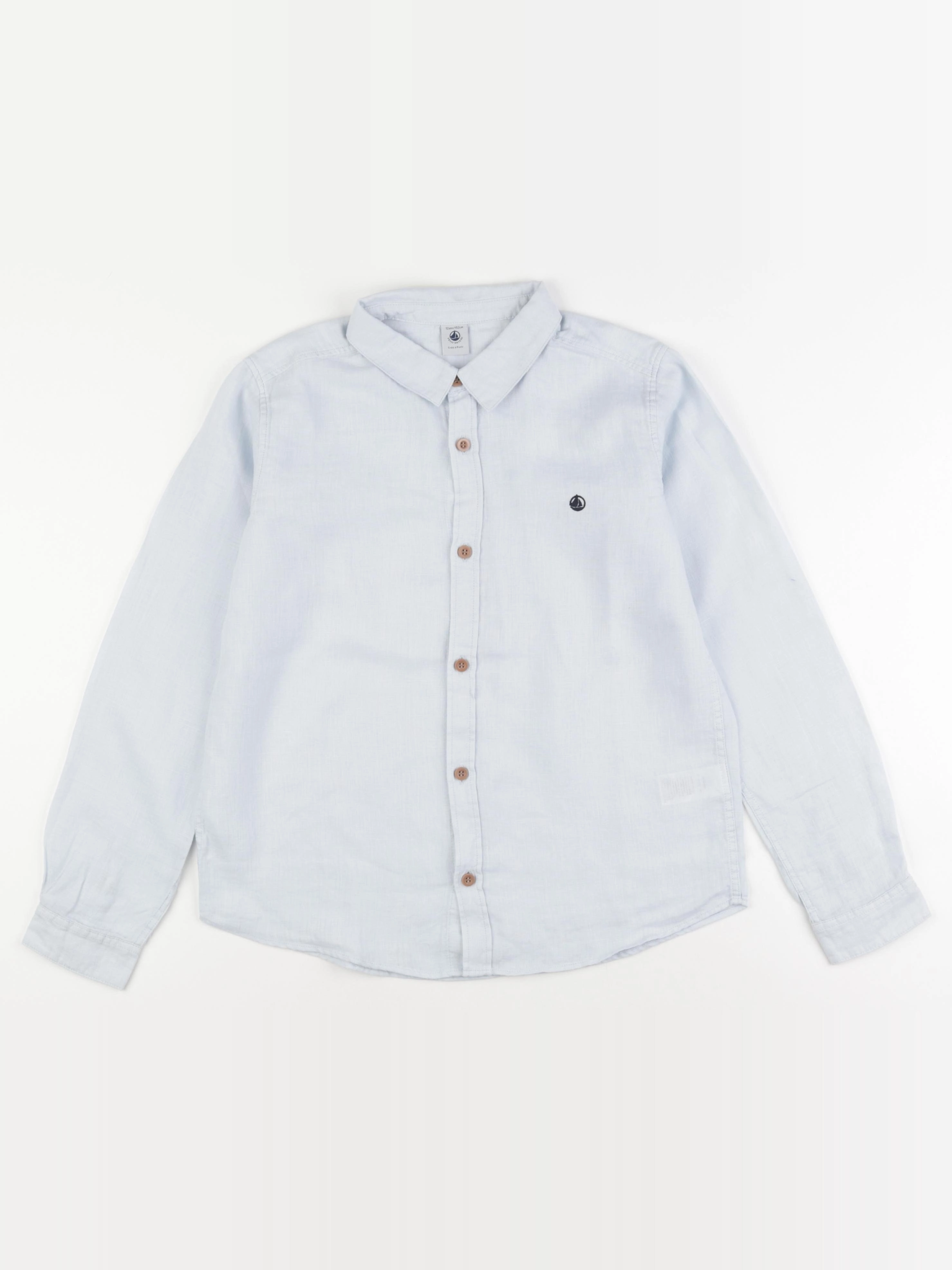 Petit Bateau - chemise bleu - 12 ans