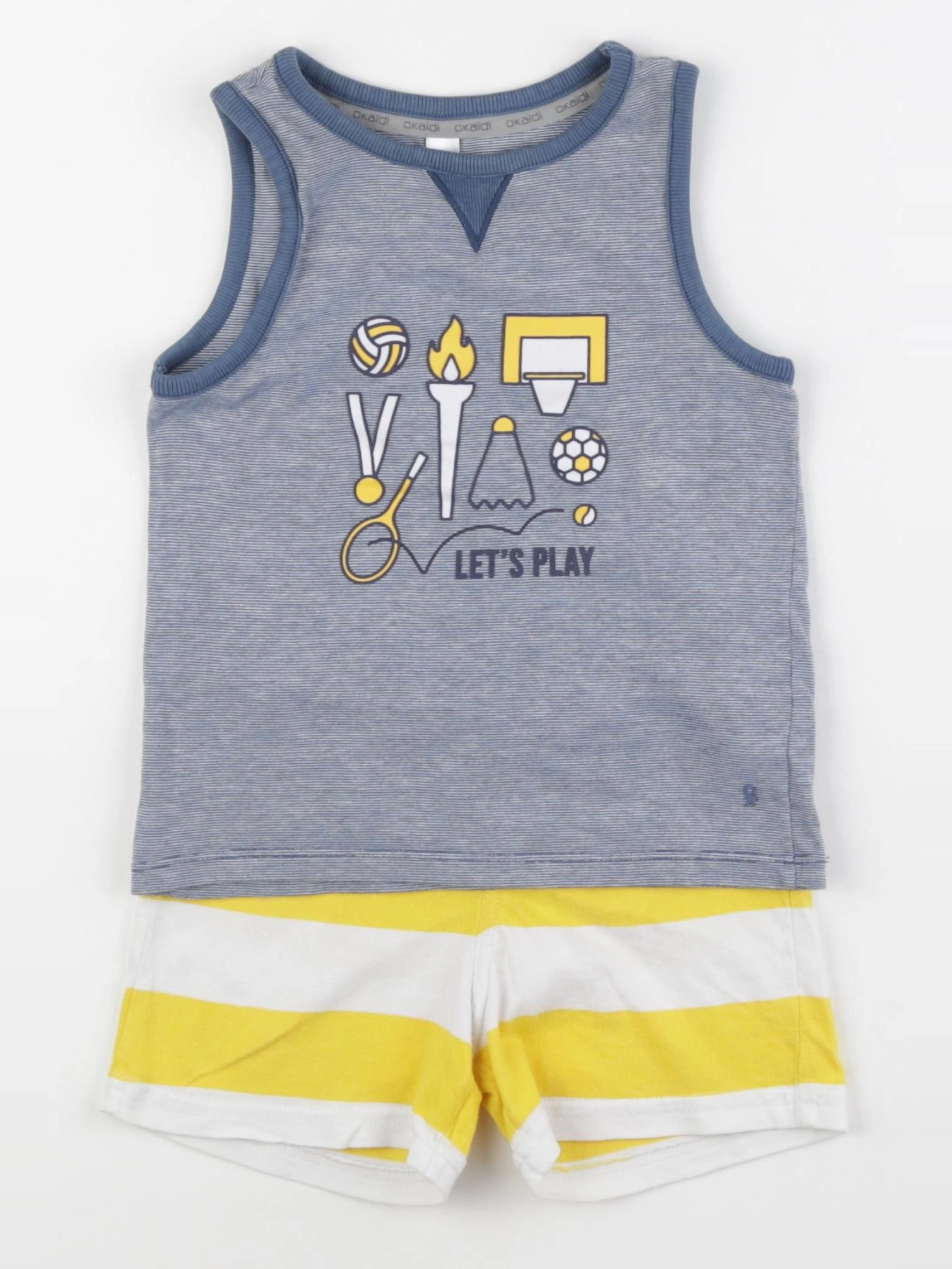 Okaidi - pyjama bleu, jaune - 3 ans