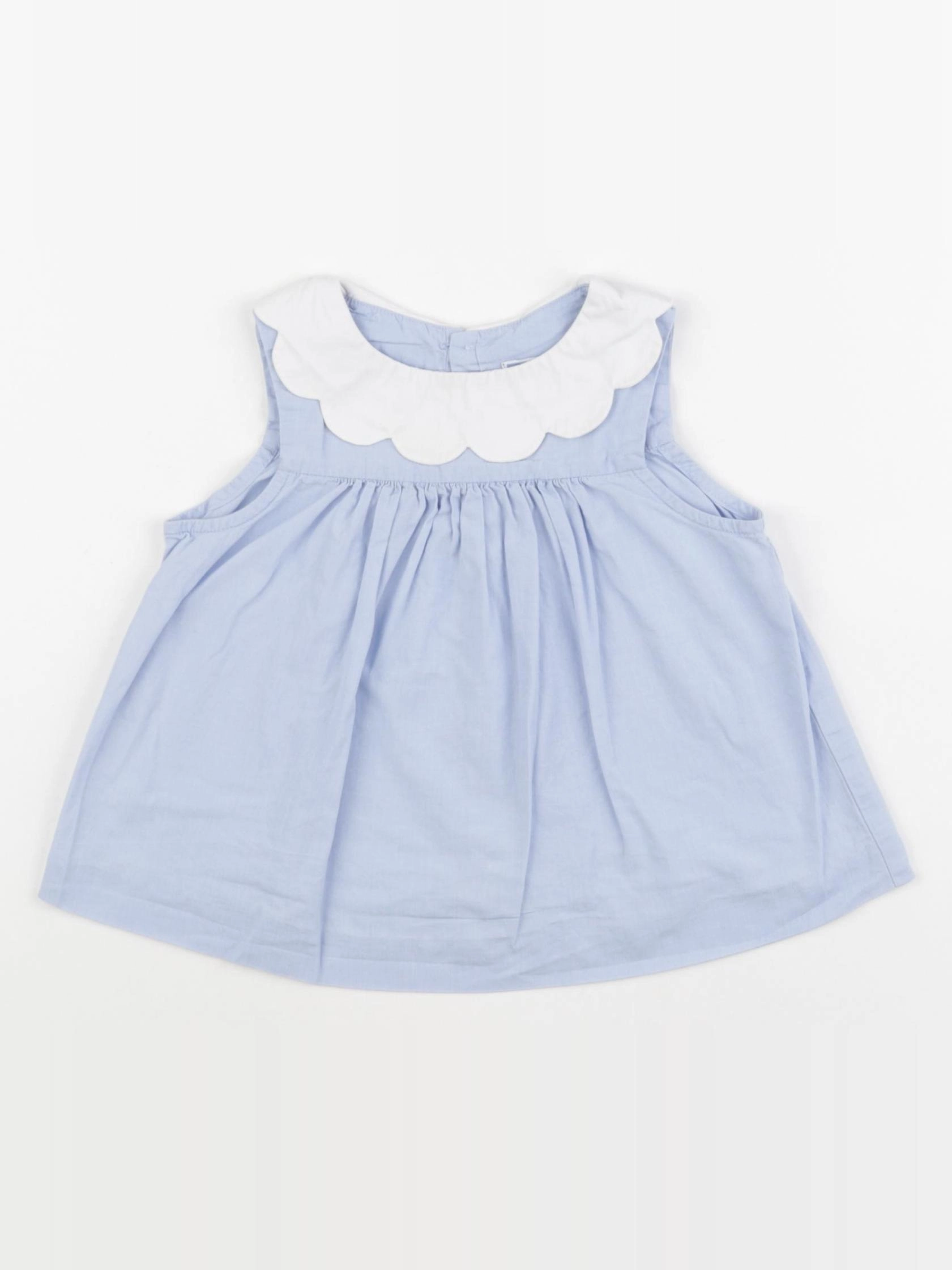 Jacadi - blouse bleu - 24 mois