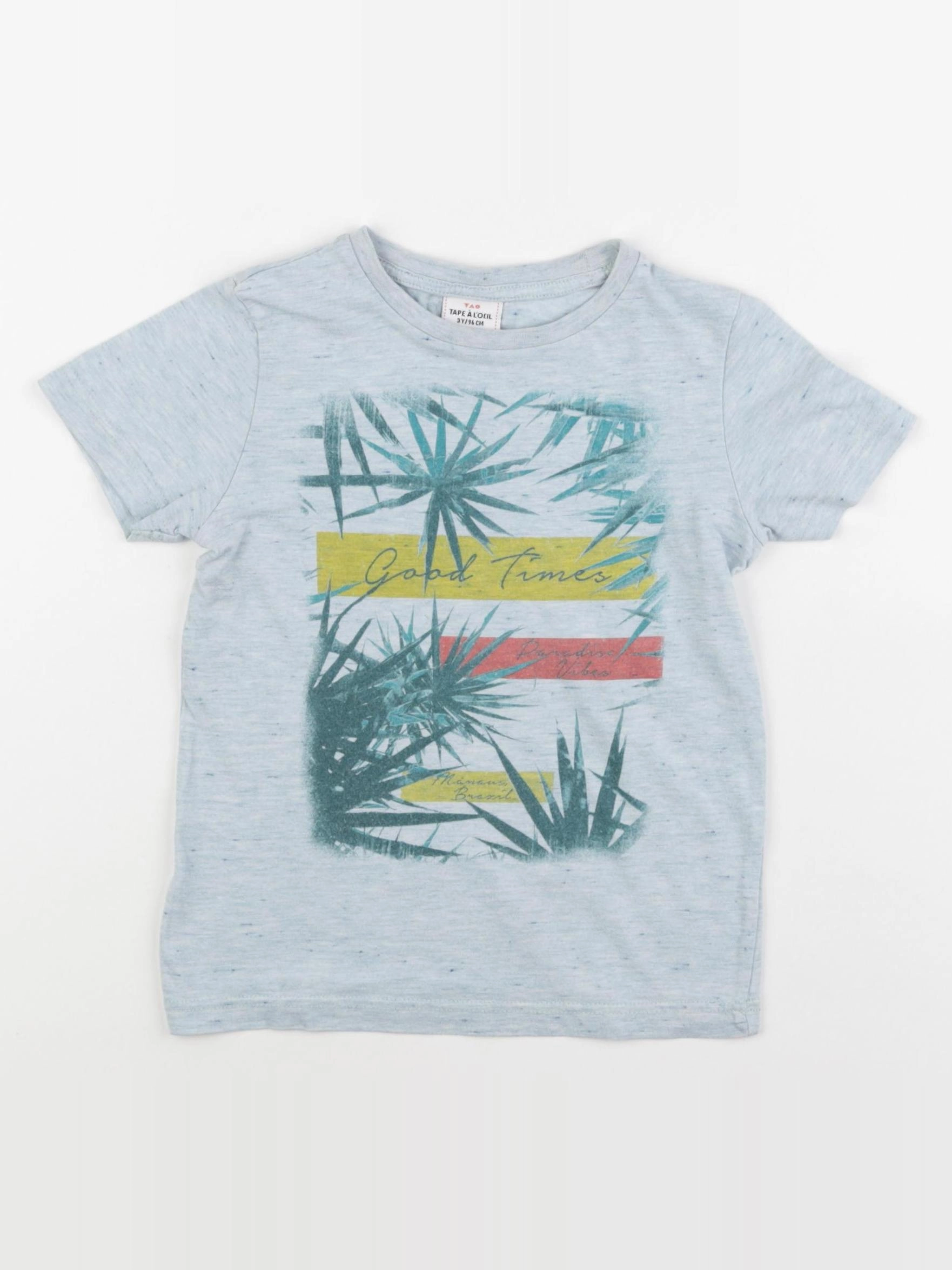 Tape à l'oeil - tee-shirt bleu - 3 ans