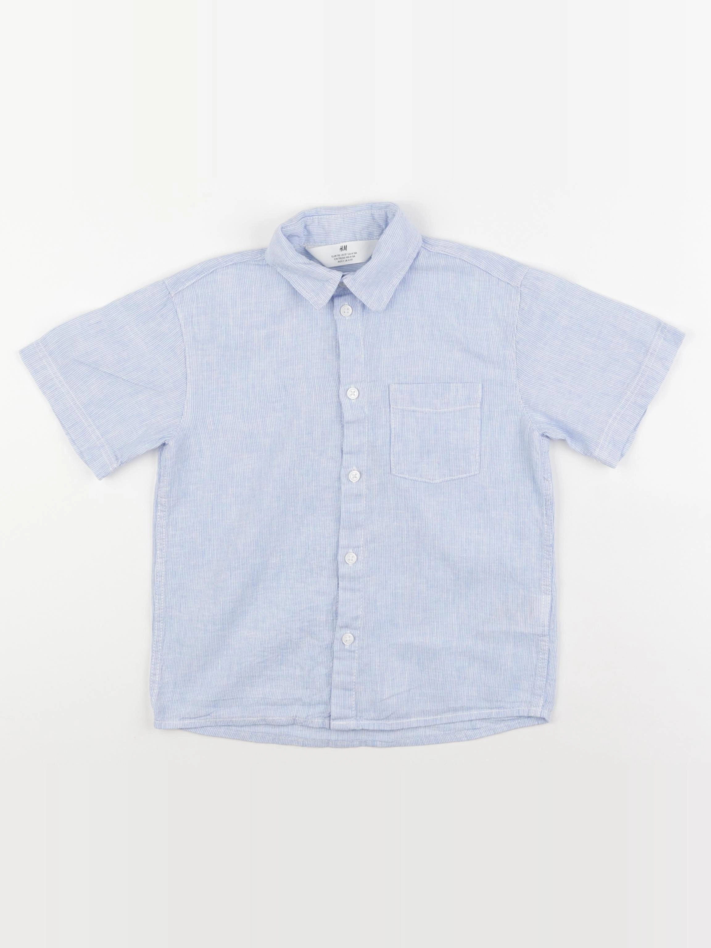 H&M - chemise bleu - 4/5 ans