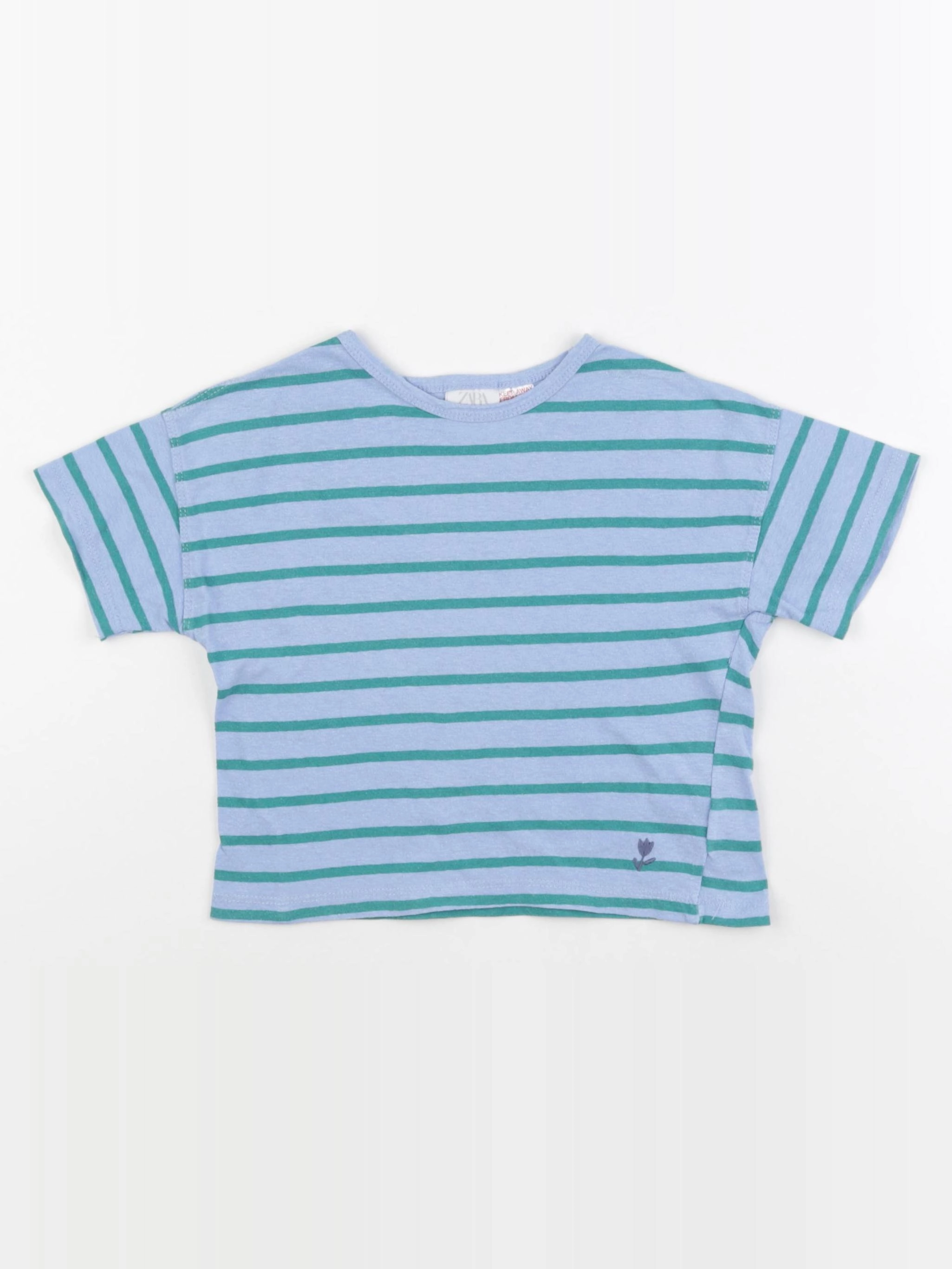 Zara - tee-shirt bleu - 2 ans