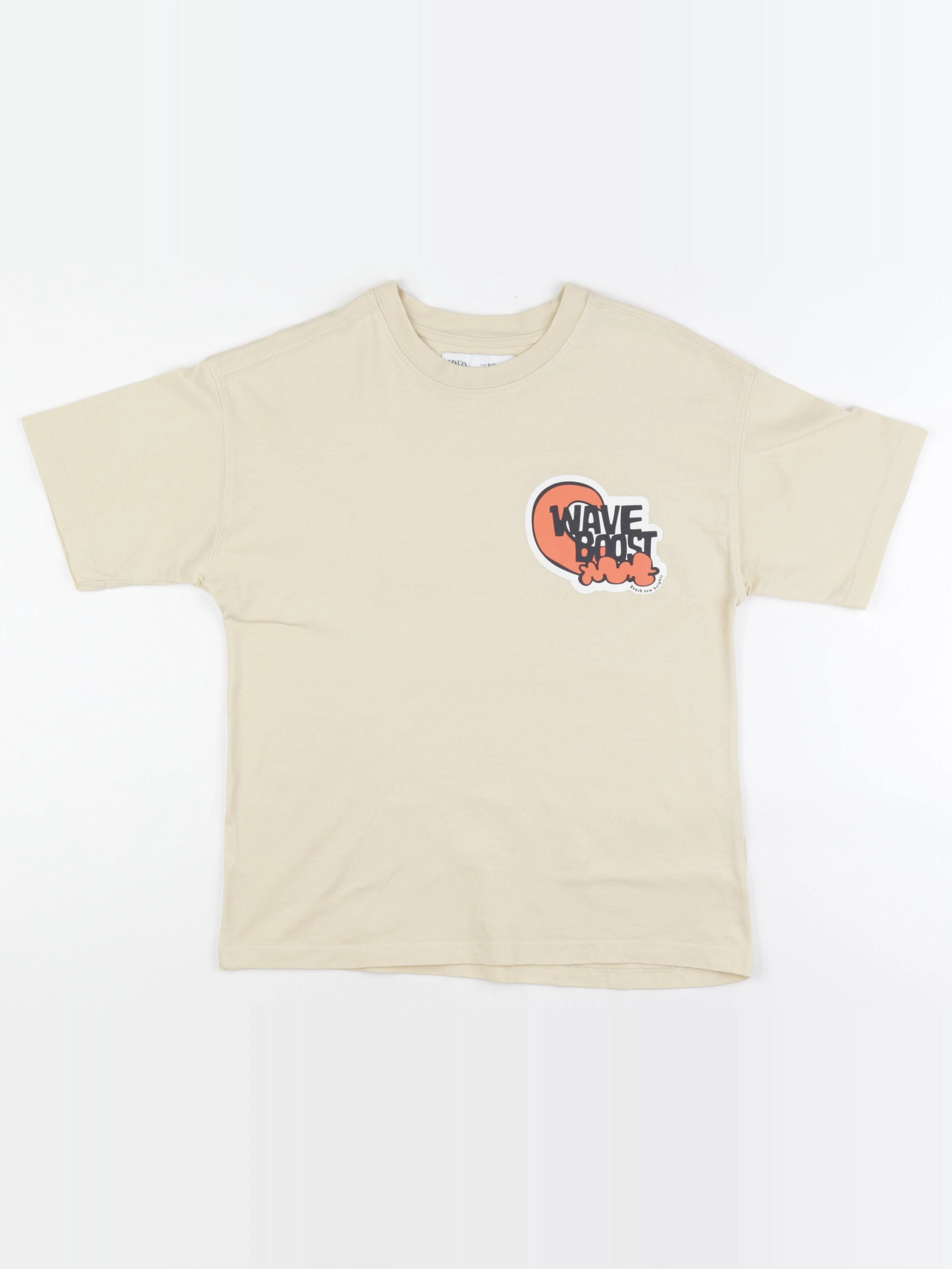 Zara - tee-shirt jaune - 9/10 ans